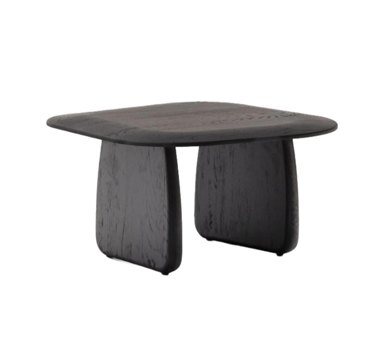 Pirita Side Table Black Eiche Holz