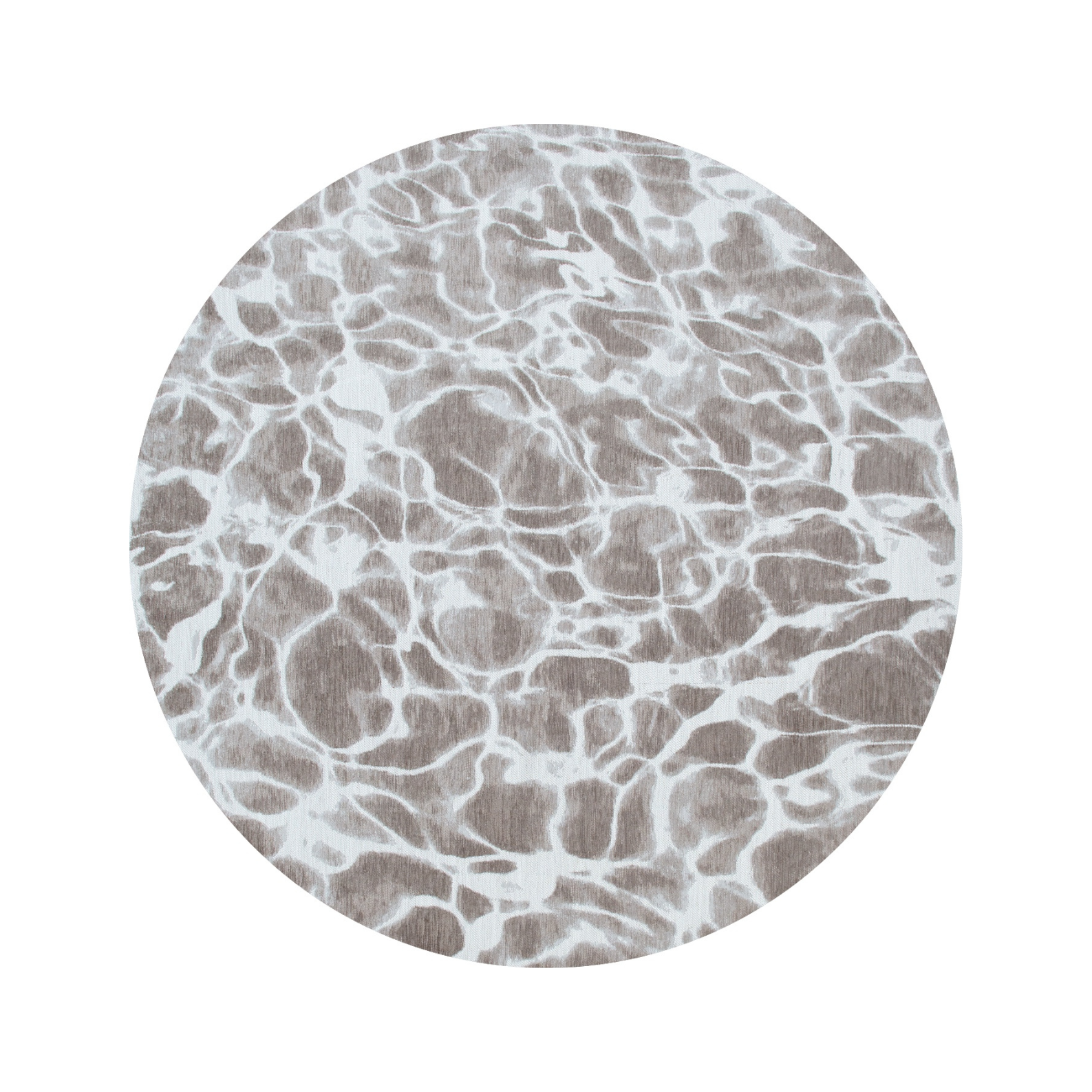 Round carpet Swim gray grit