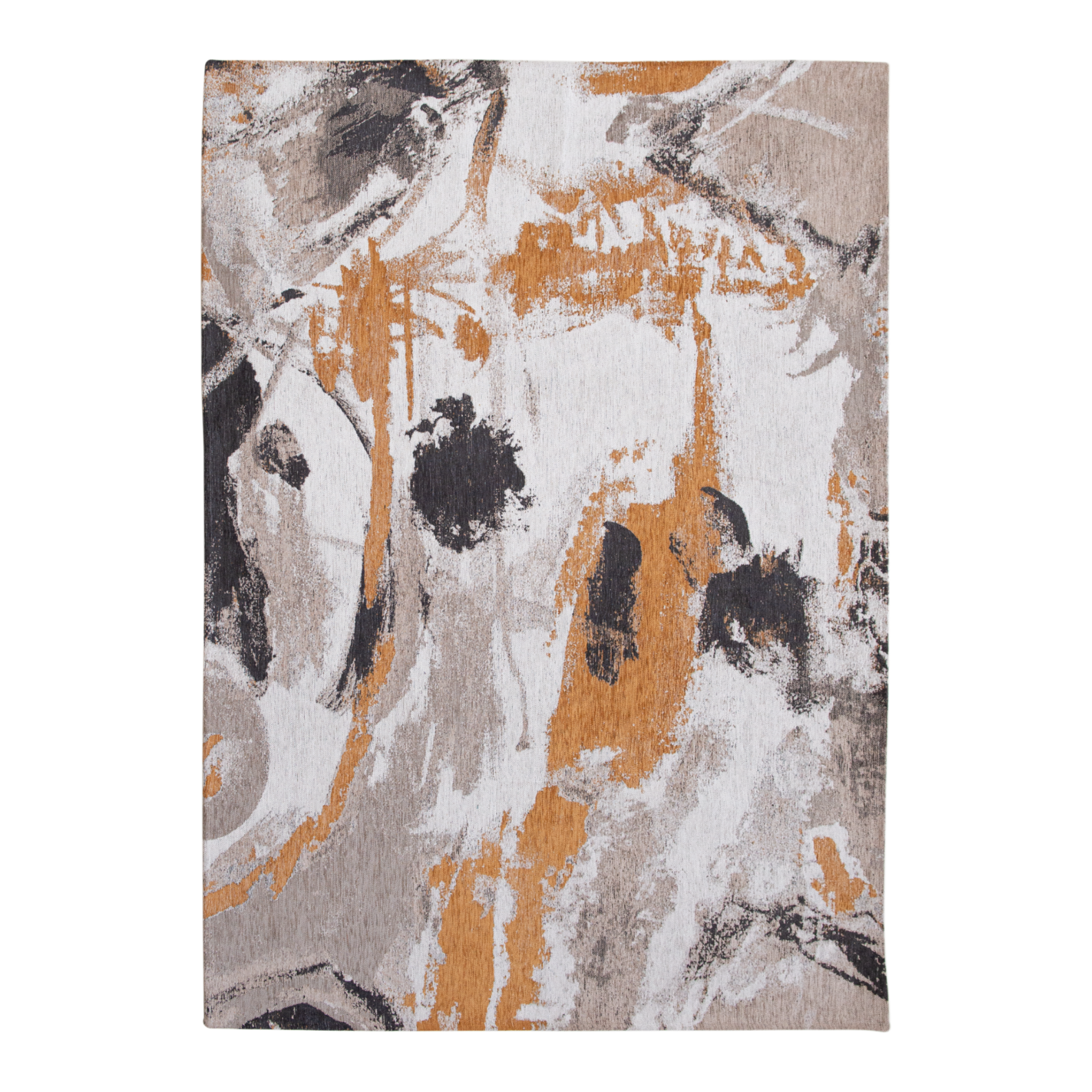 Fresque middle of honey-gray rug