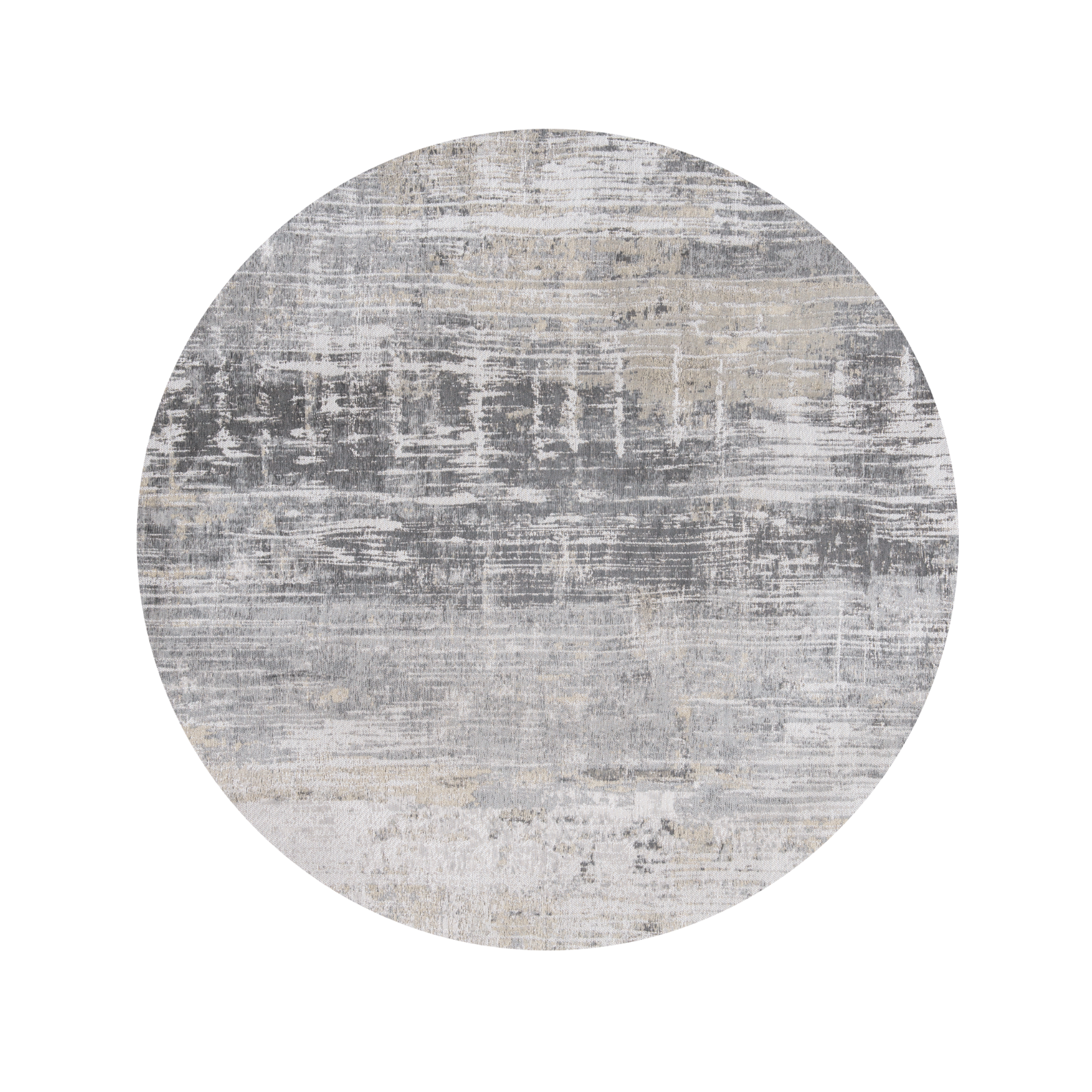 Round rug Streaks Coney gray gray