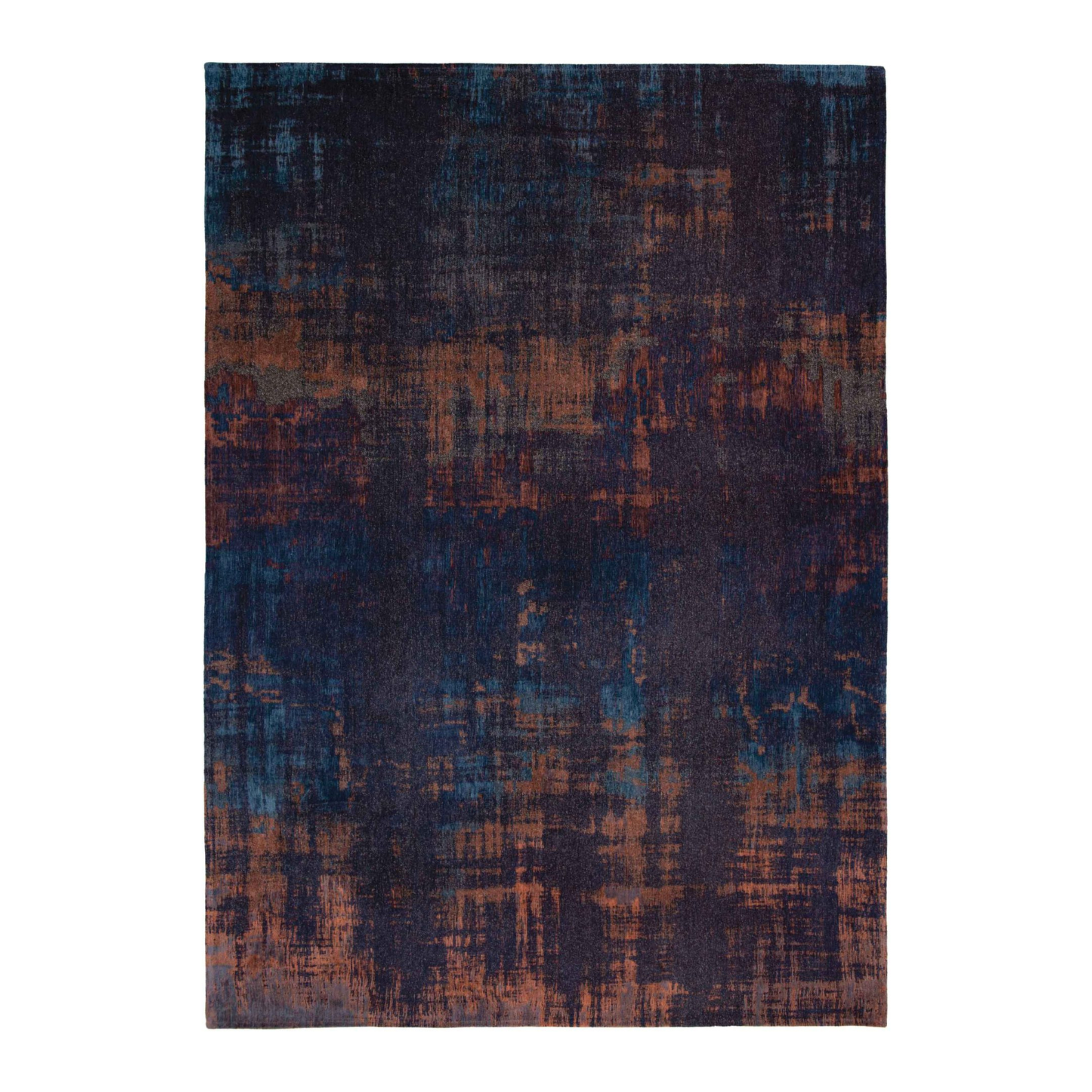 Venetian rug Dust Sunset Blue Navy-Miedziany