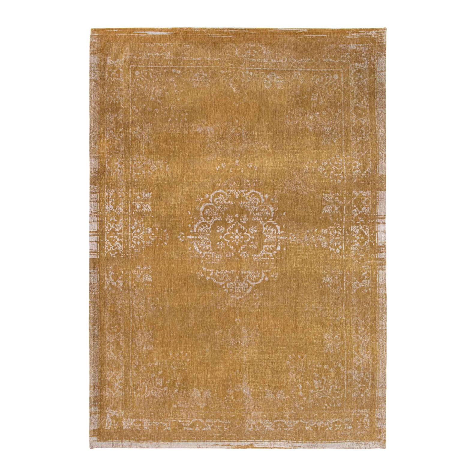 Medallion Spring Moss yellow rug