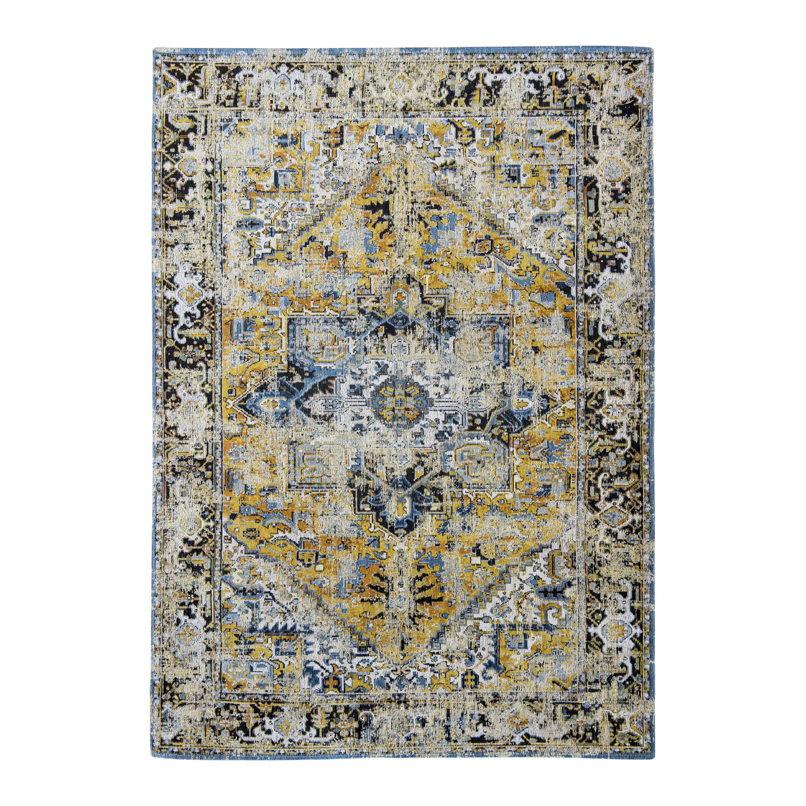 Heriz Amir Gold yellow-blue rug