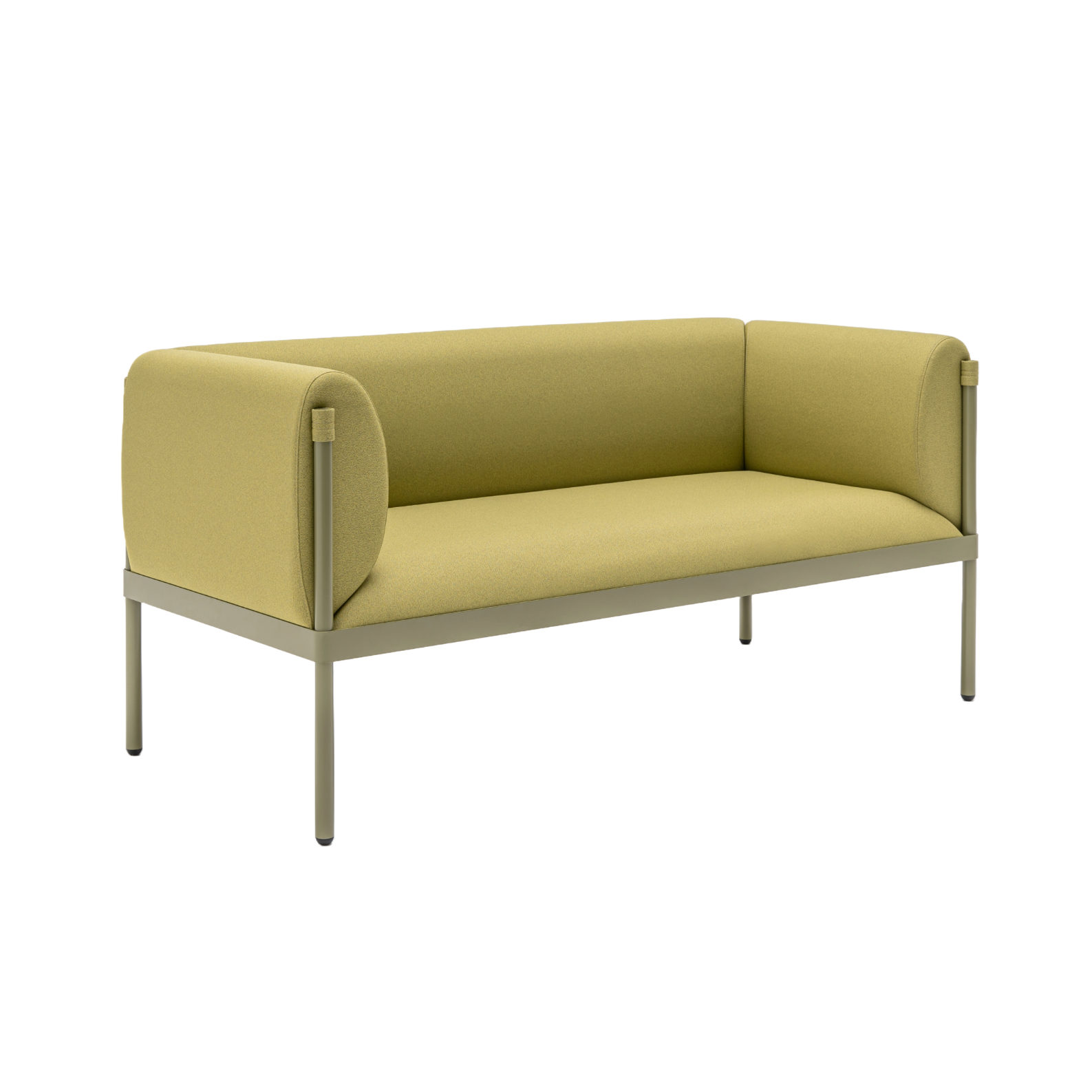 2-seater Sofa low upholstered stilt