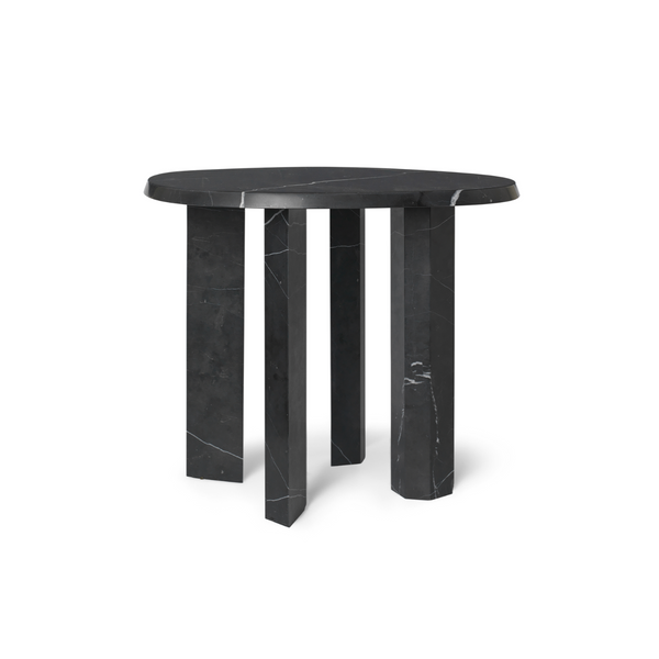 Taula Side Table Black Marmor