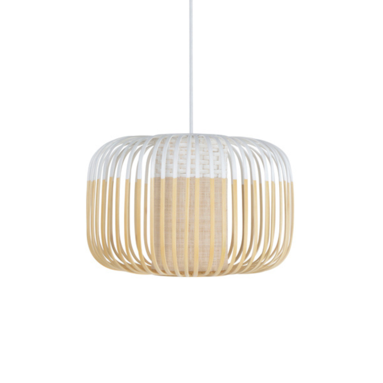 White Bamboo hanging lamp