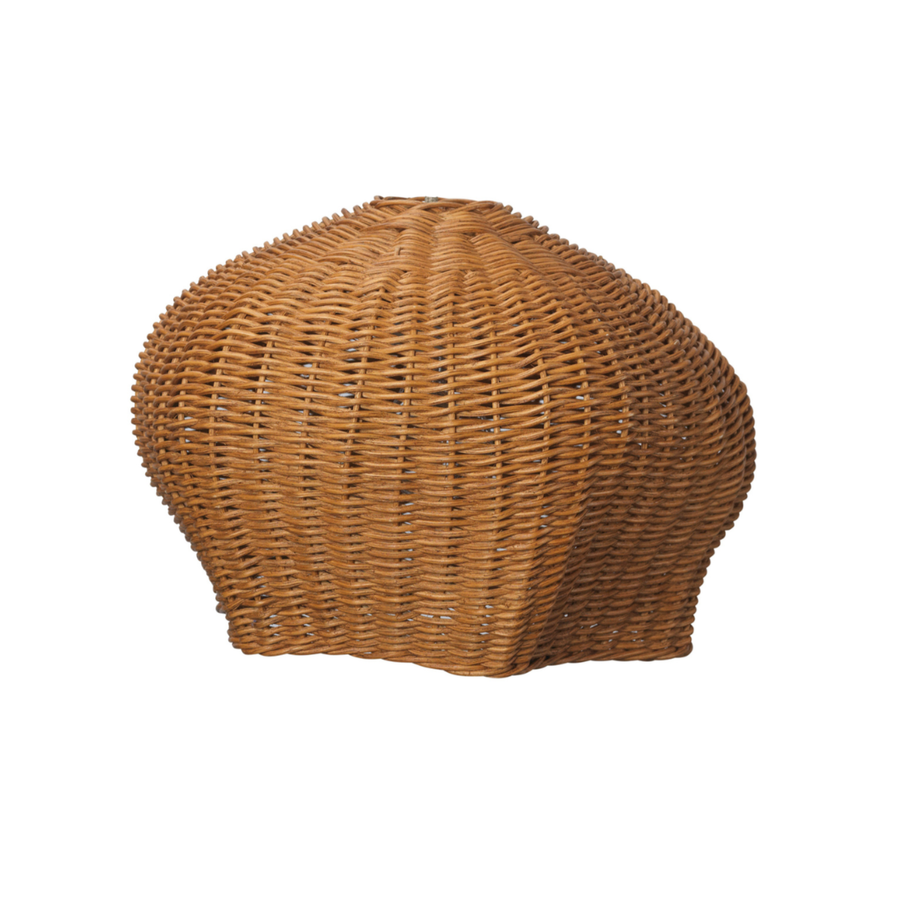 Drape rattan lampshade