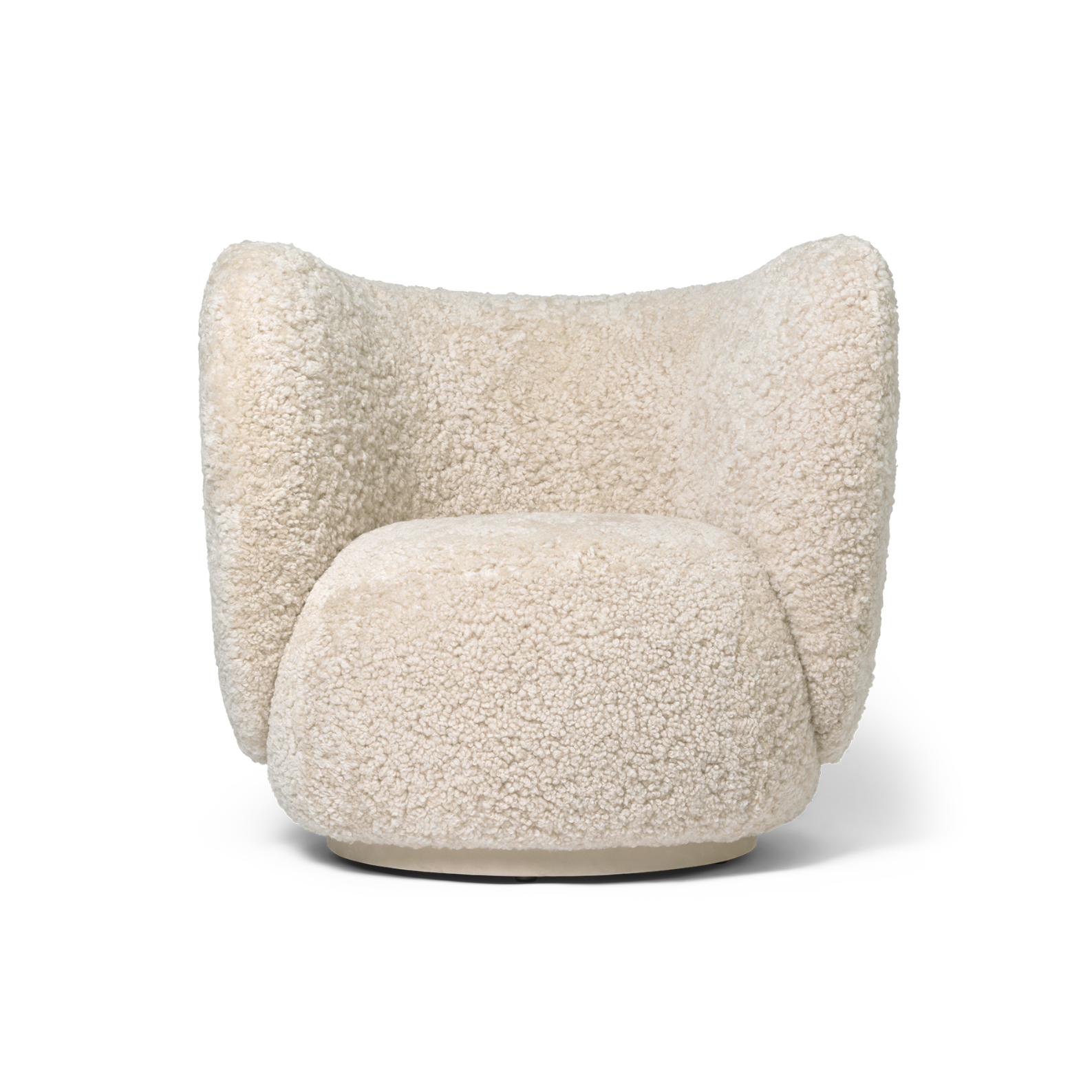 Rico Lounge Sheepskin Rotable Chair