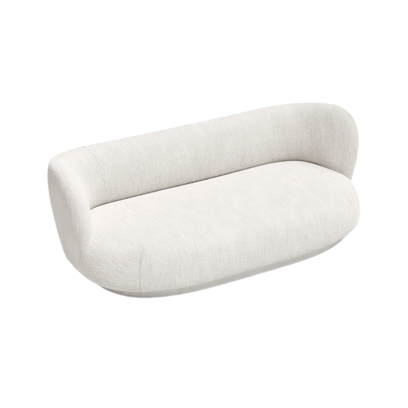 Rico Lounge Bouclé Sofa gebrochen Weiß