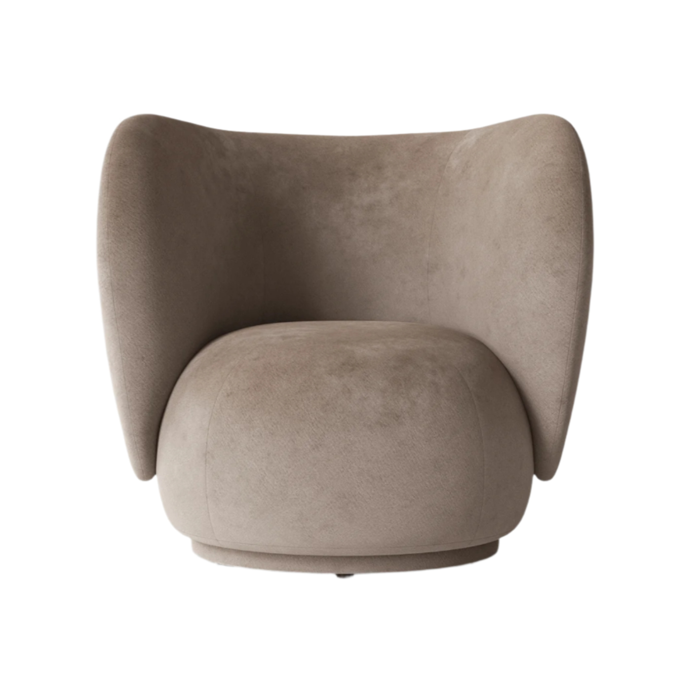 Rico Lounge Faded Velvet armchair beige