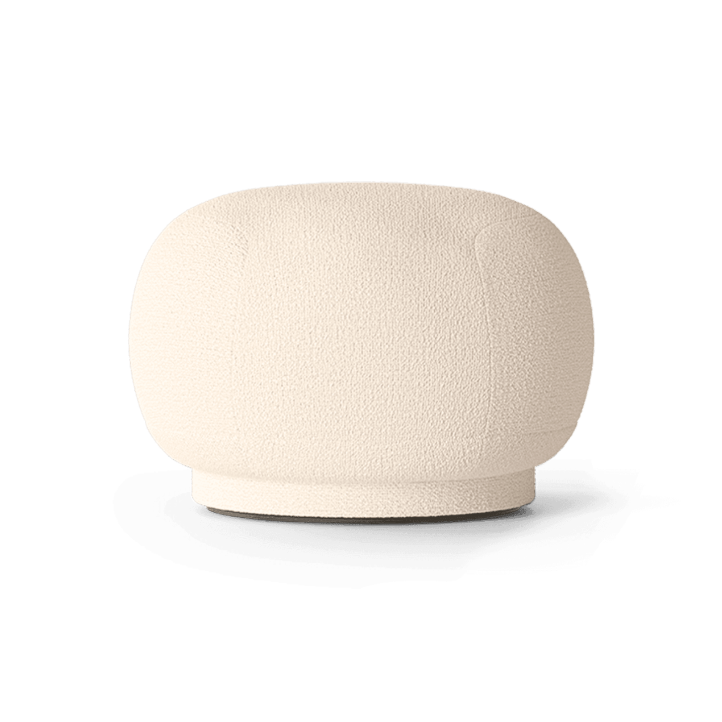 Pouf rico wool boucle broken white