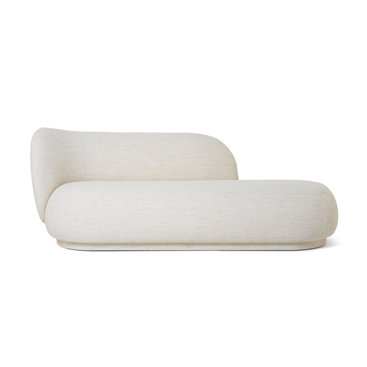 Rico Divan Boucle left sofa broken white