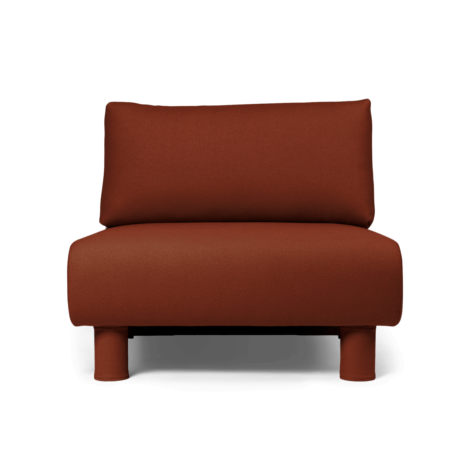 Dase modulares Sofa - das mittlere Element Rusty Brown Tonus