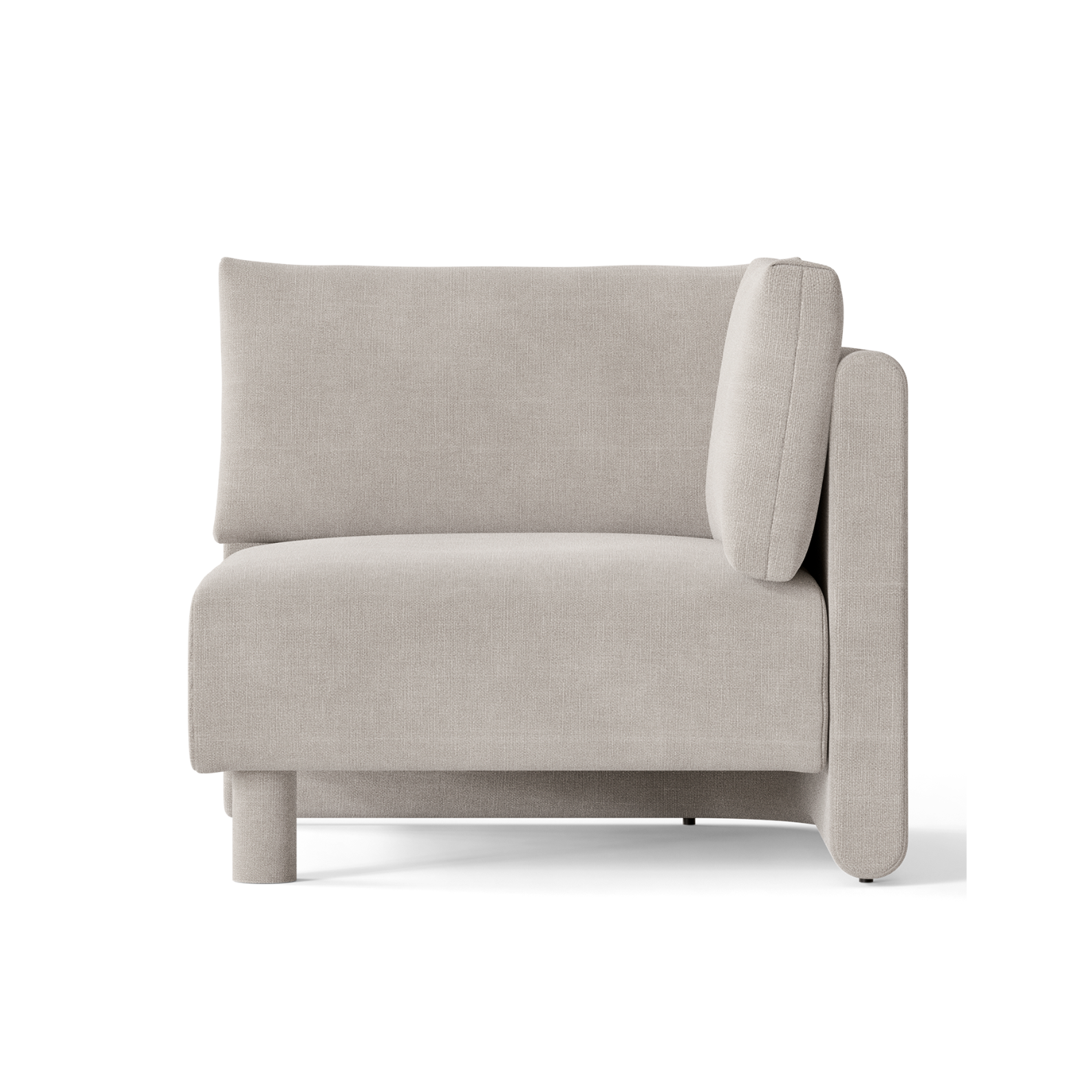 Dase modulares Sofa - Baumwollwäsche beige Eckelement