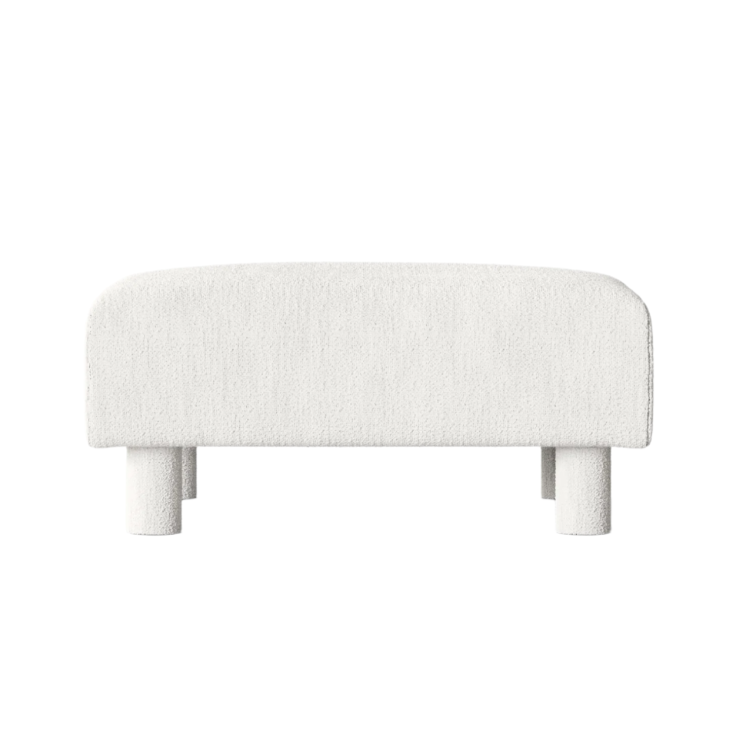 Dase modulares Sofa - Pouf Bouclé gebrochenes Weiß