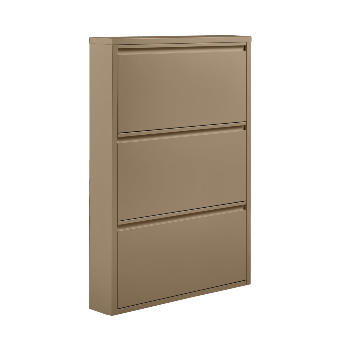 Sabine 3-Kompartentschuhschrank Metall Sand