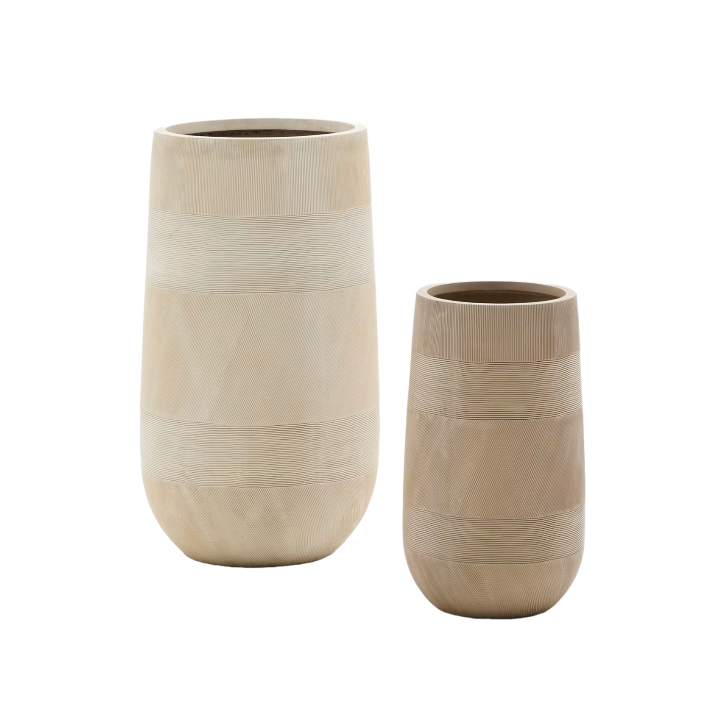 TIVAL beige Policement Blumentopf-Set 