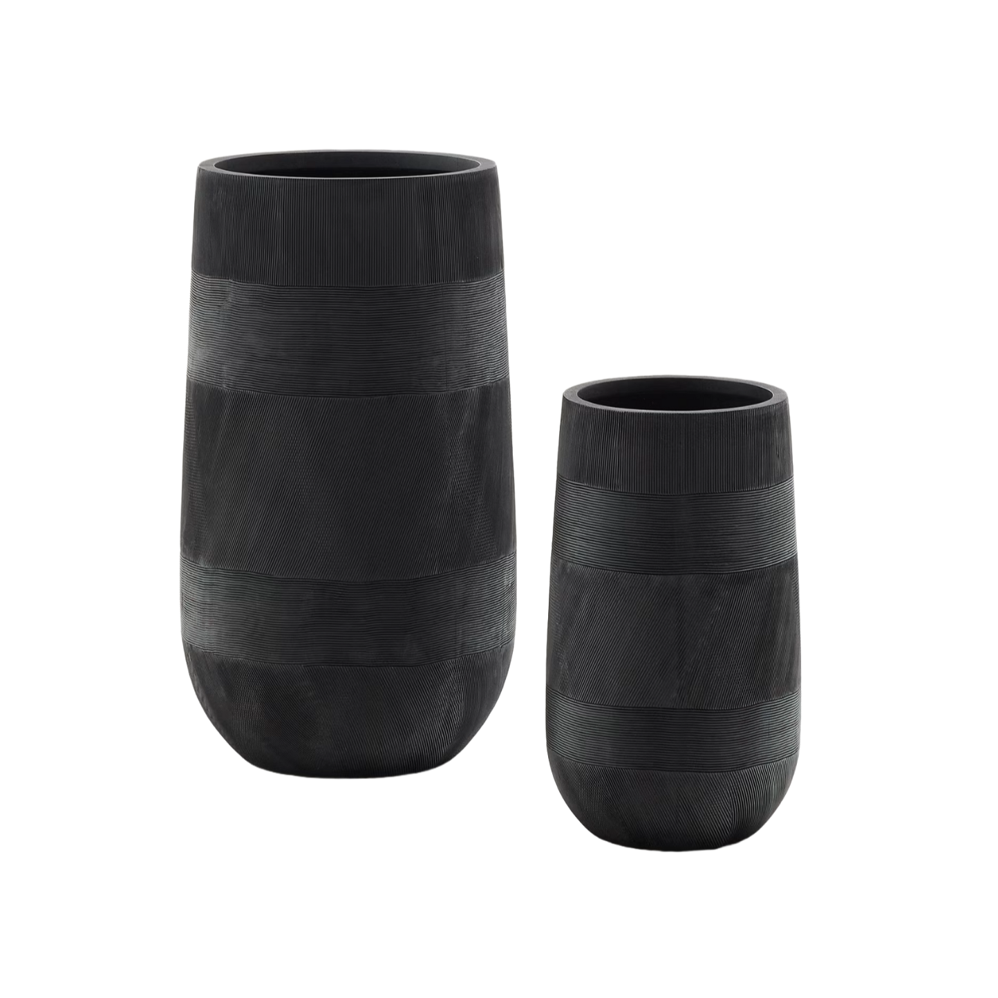 TIVAL schwarzes Policement-Blumentopf-Set 