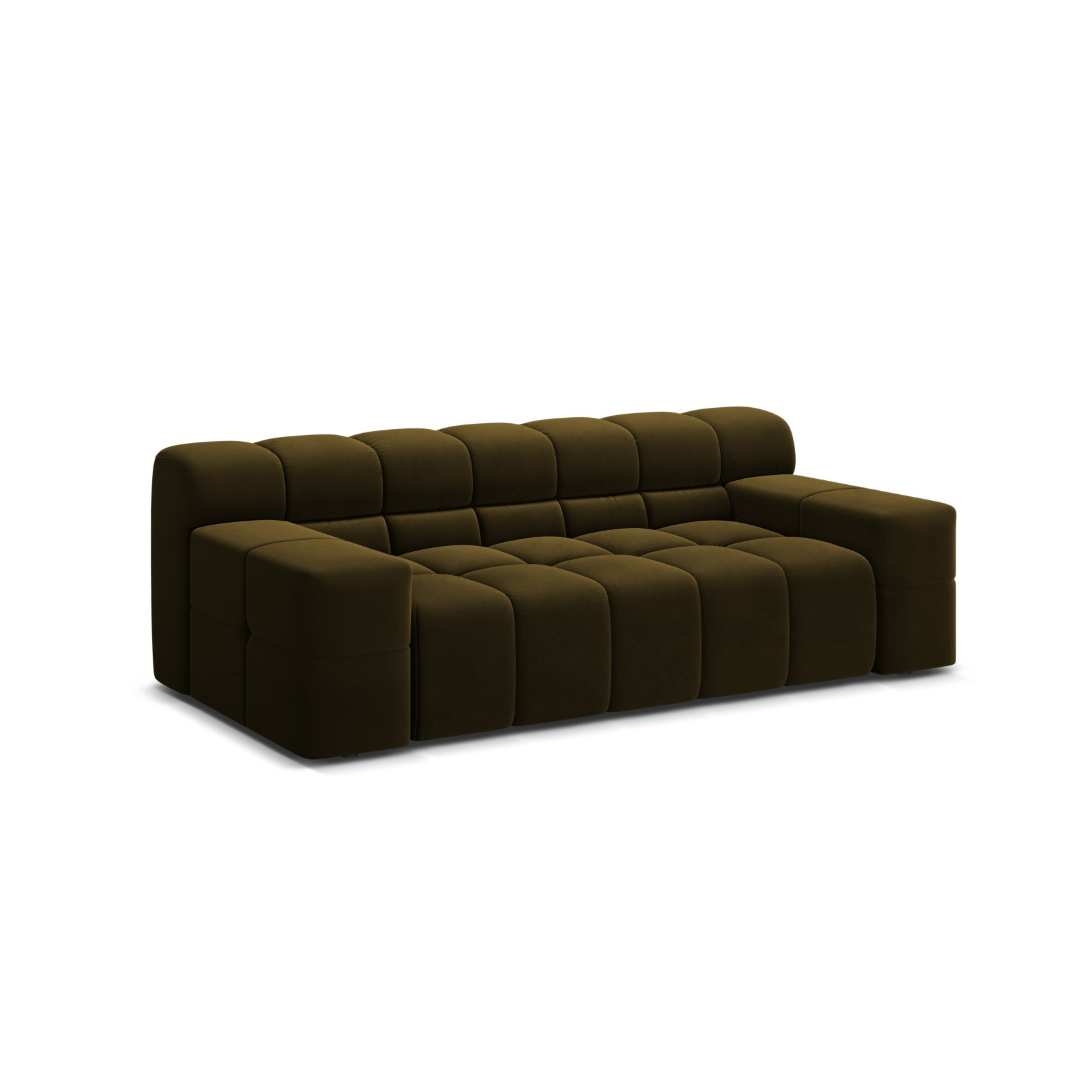 Velvet 2-Seater Sofa AGAVE Green
