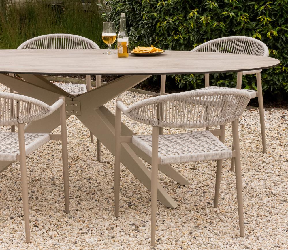 YELLOW light gray garden chair set