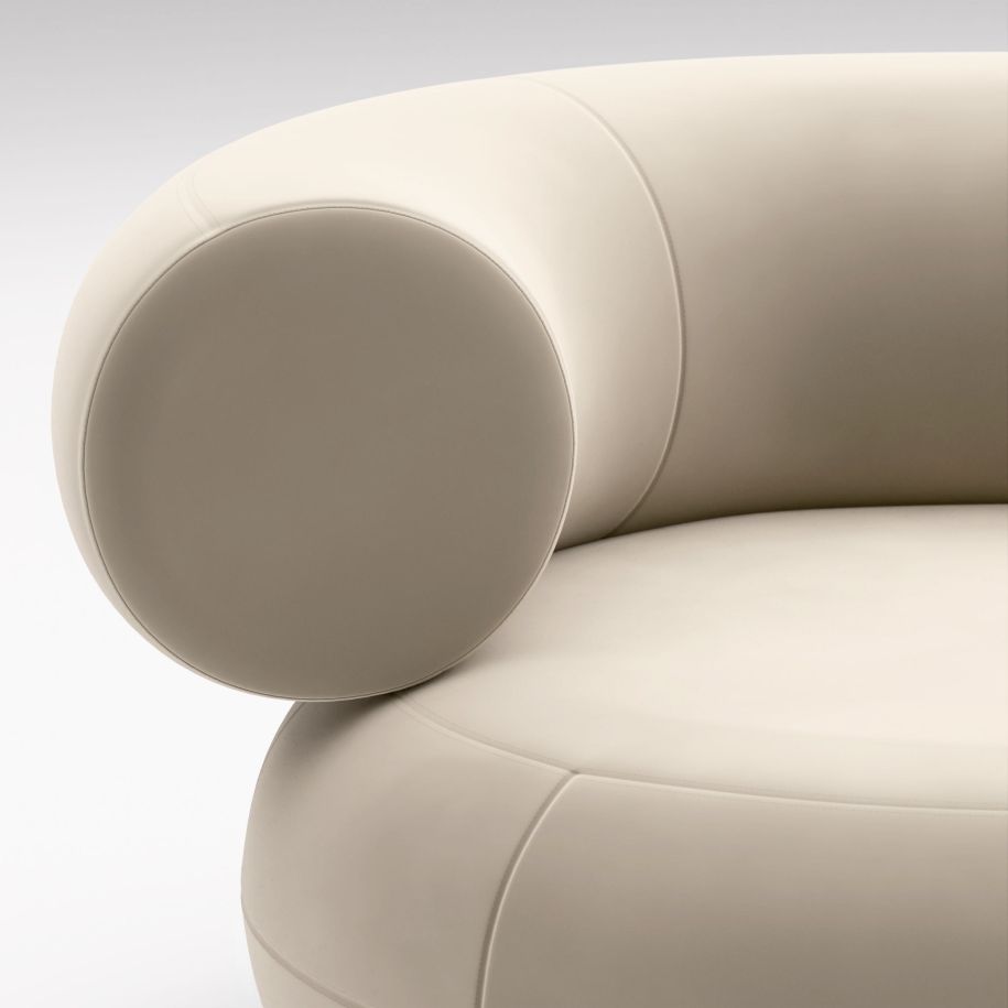 Fat modular sofa - right -handed upholstered module [Julia] [Amelia SPR]