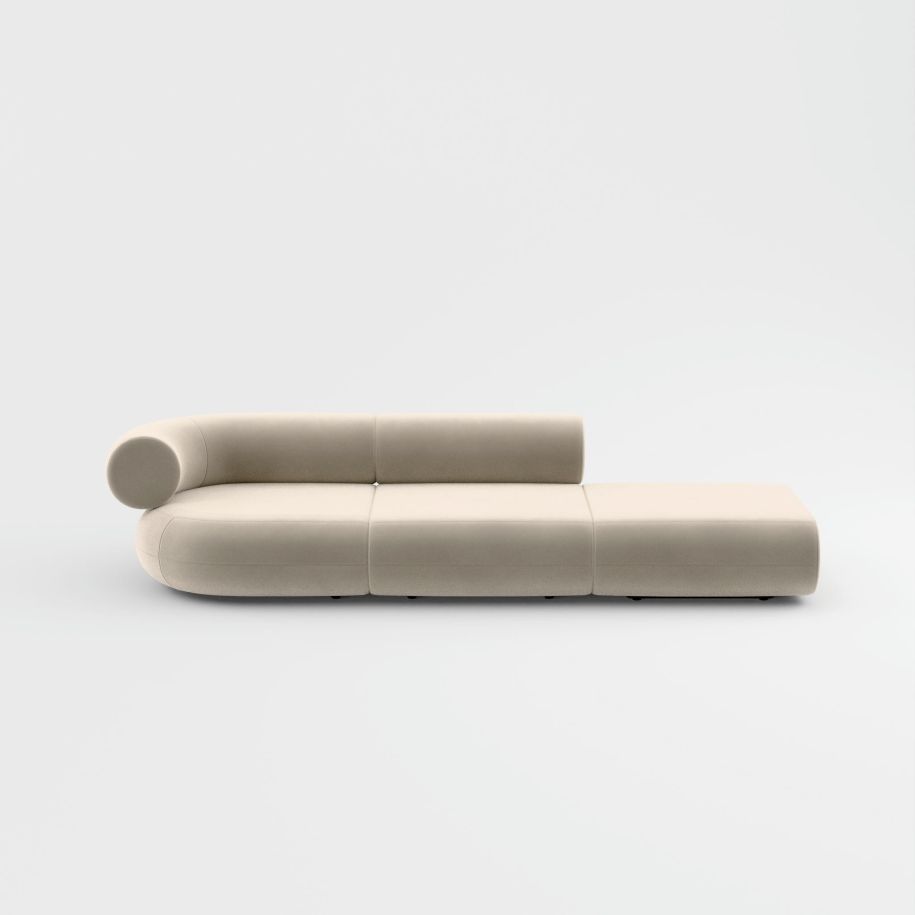 Right -sided sofa Fat Upholstered [Julia] [Amelia SPR]