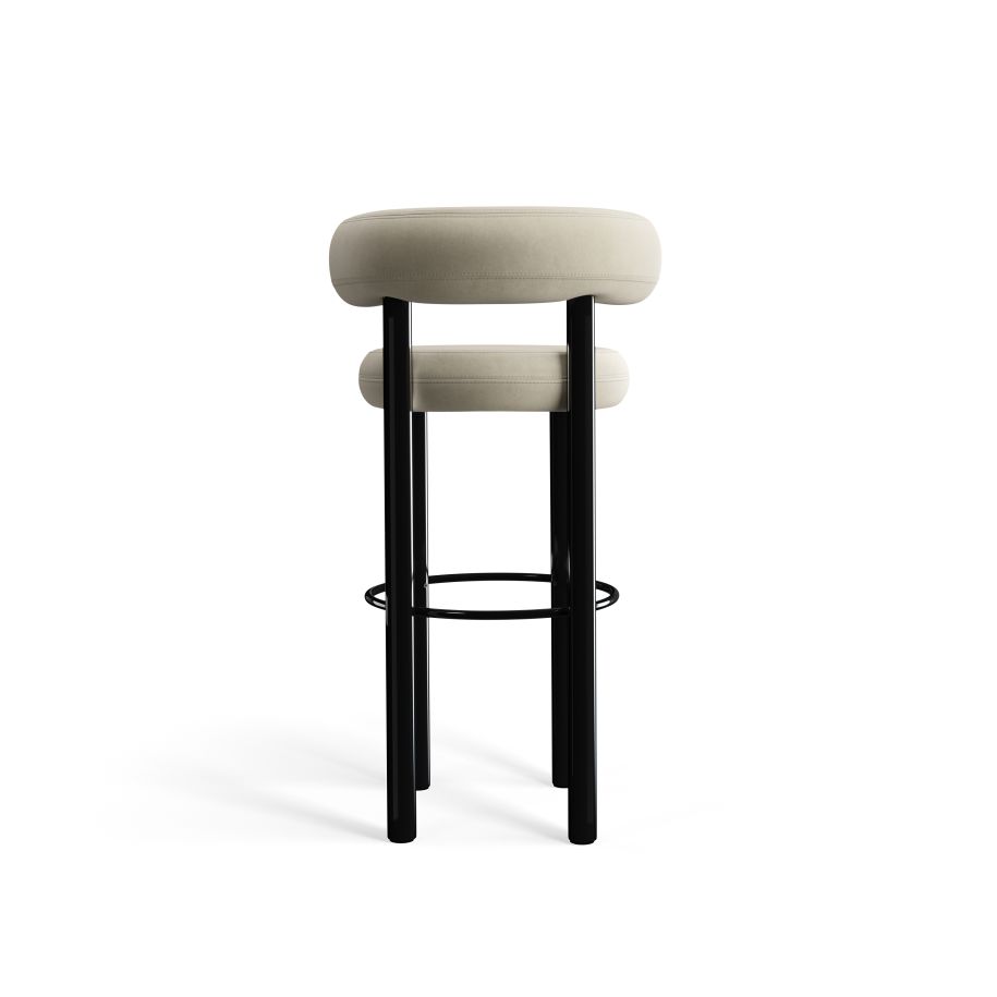 Fat Steel Bar Chair Fume [Julia]