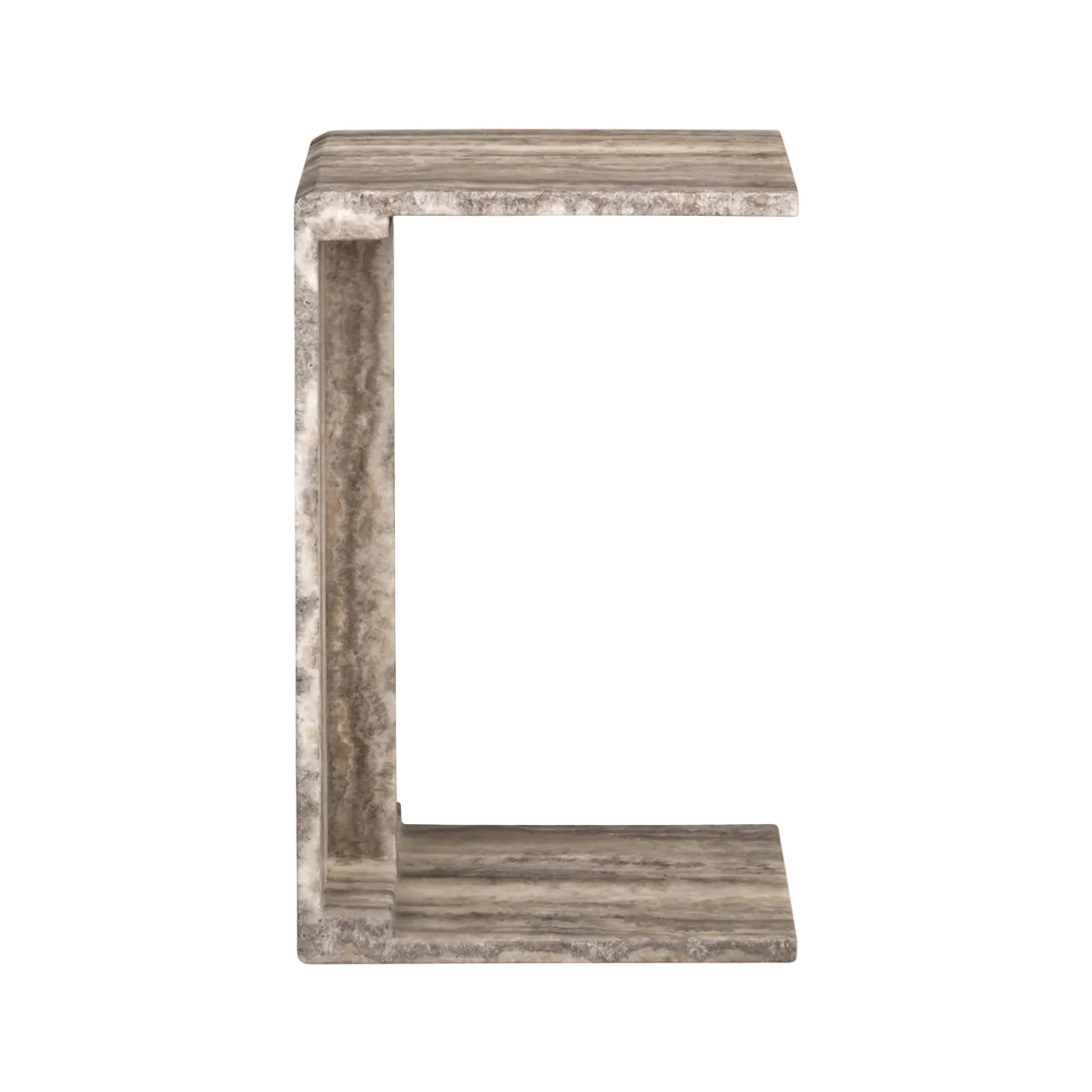 Beistelltisch DULCE grau-beige Marmor