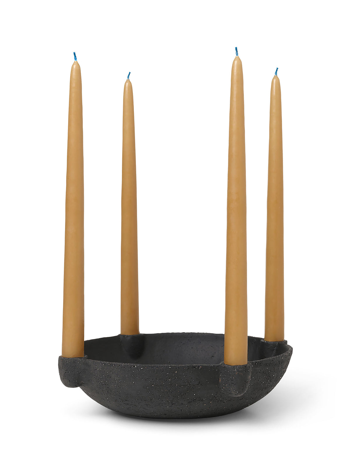 Kerzenhalter BOWL schwarze Keramik [Klaudia]