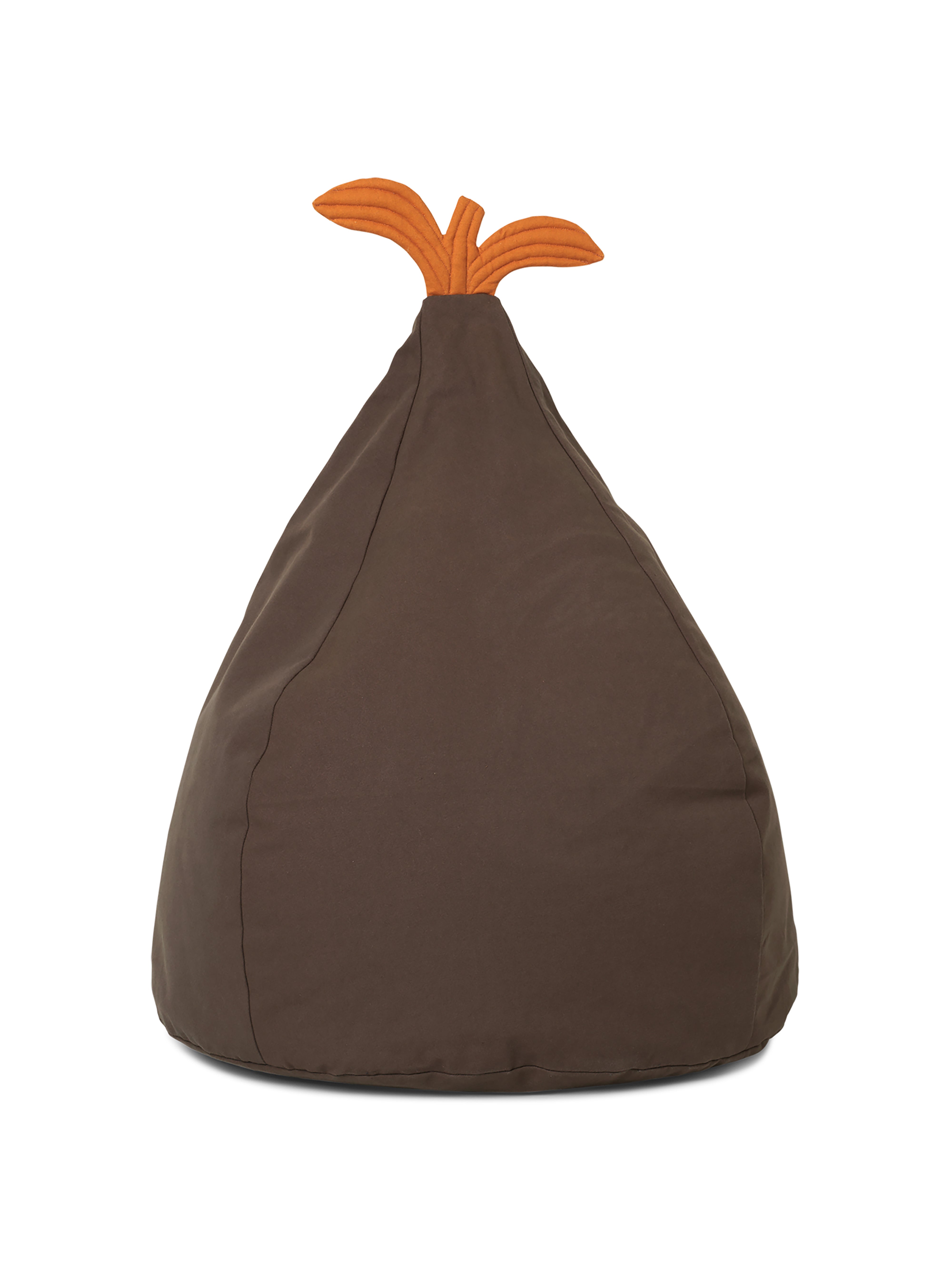 Puff PEAR dunkelgrün mit orange