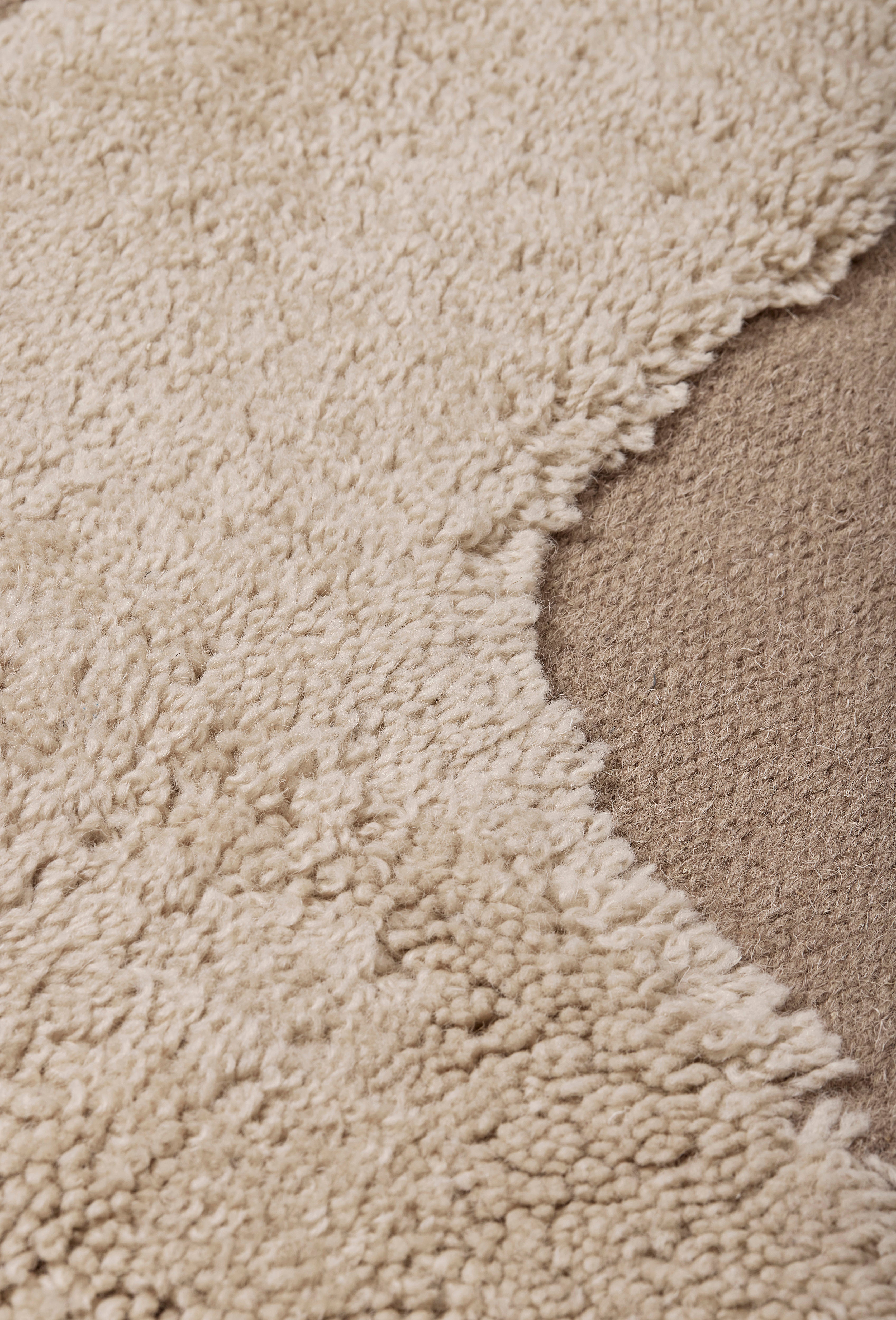 ALLEY rug beige New Zealand wool