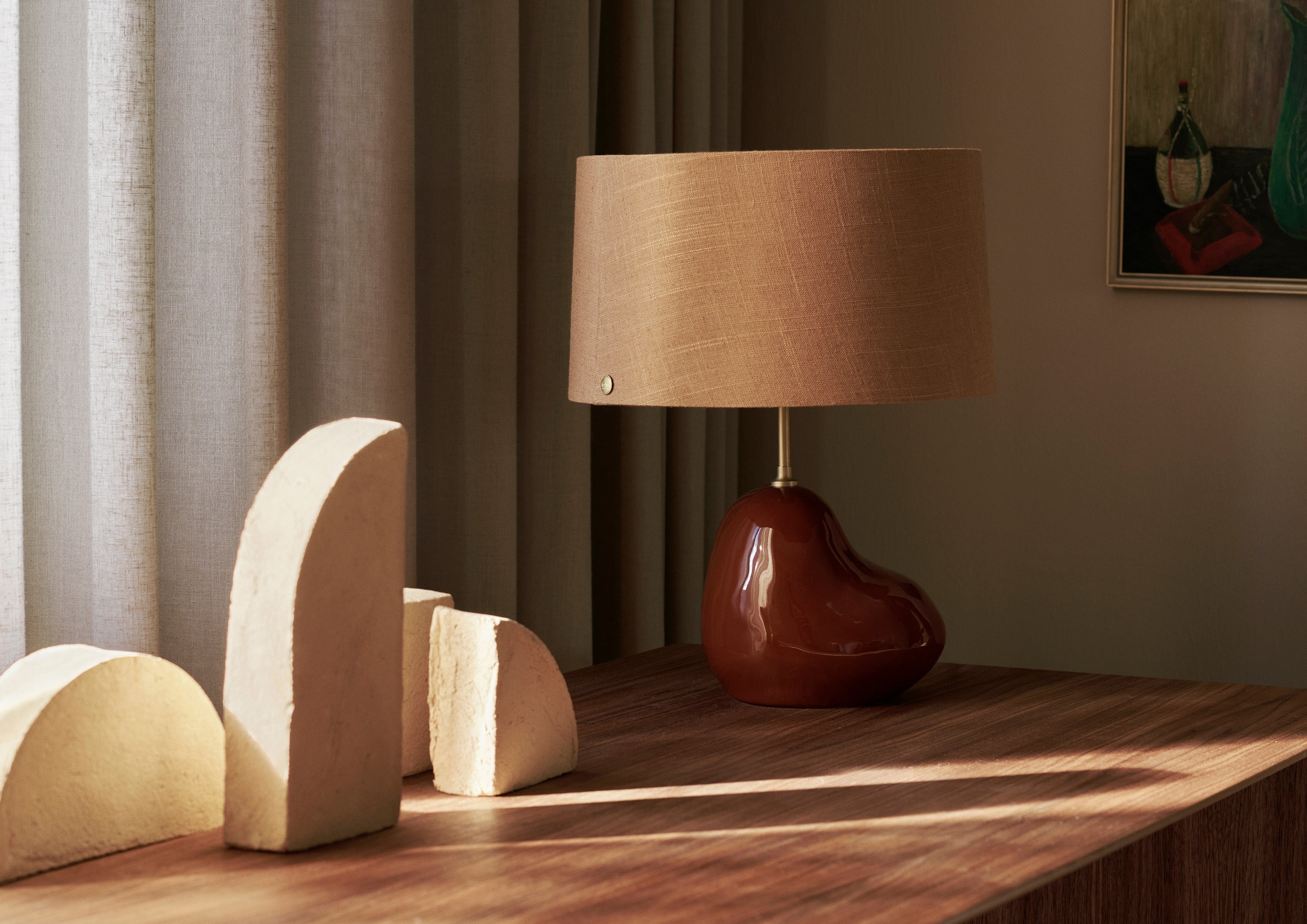 Eclipse caramel lampshade