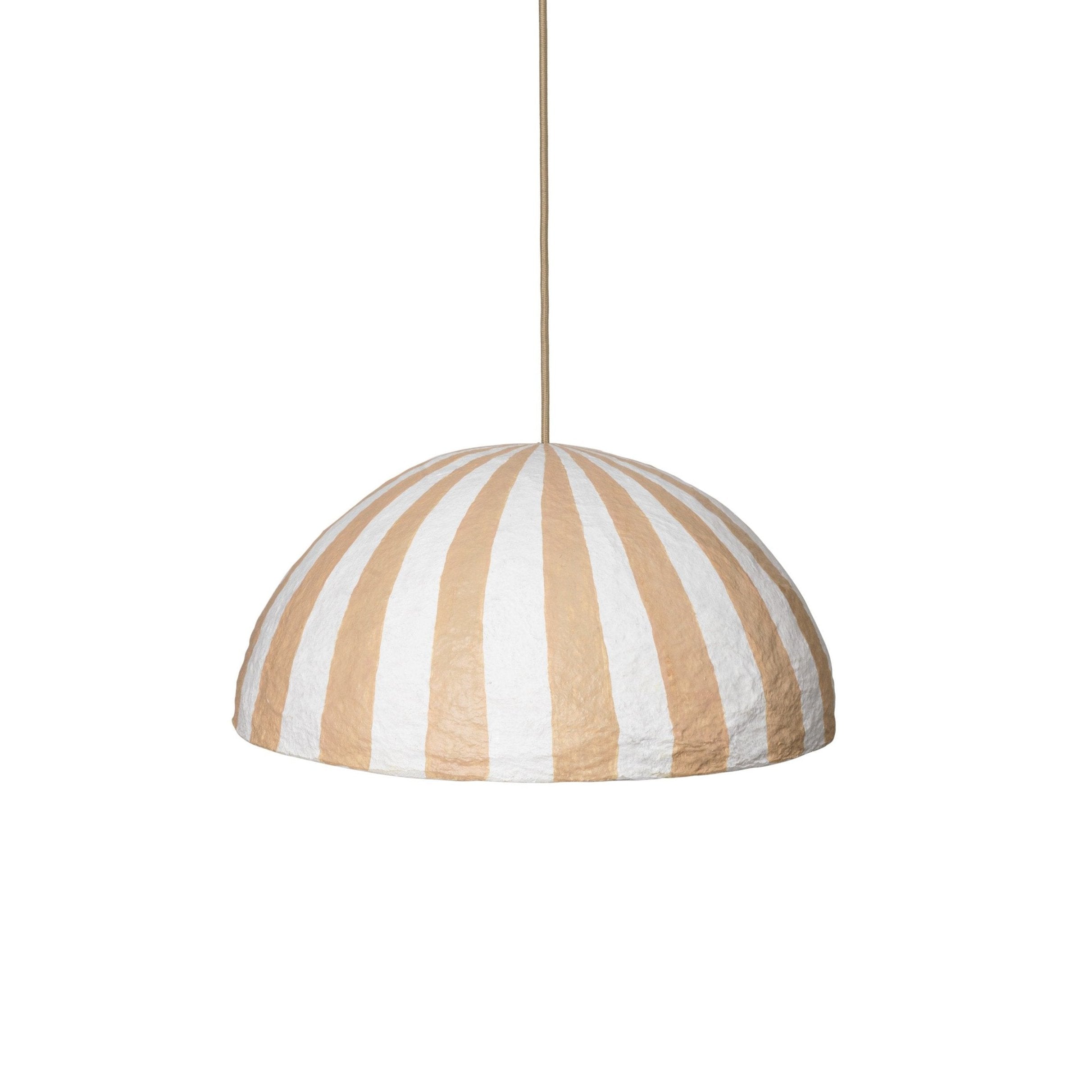 Half Dome-Stripe beige with white