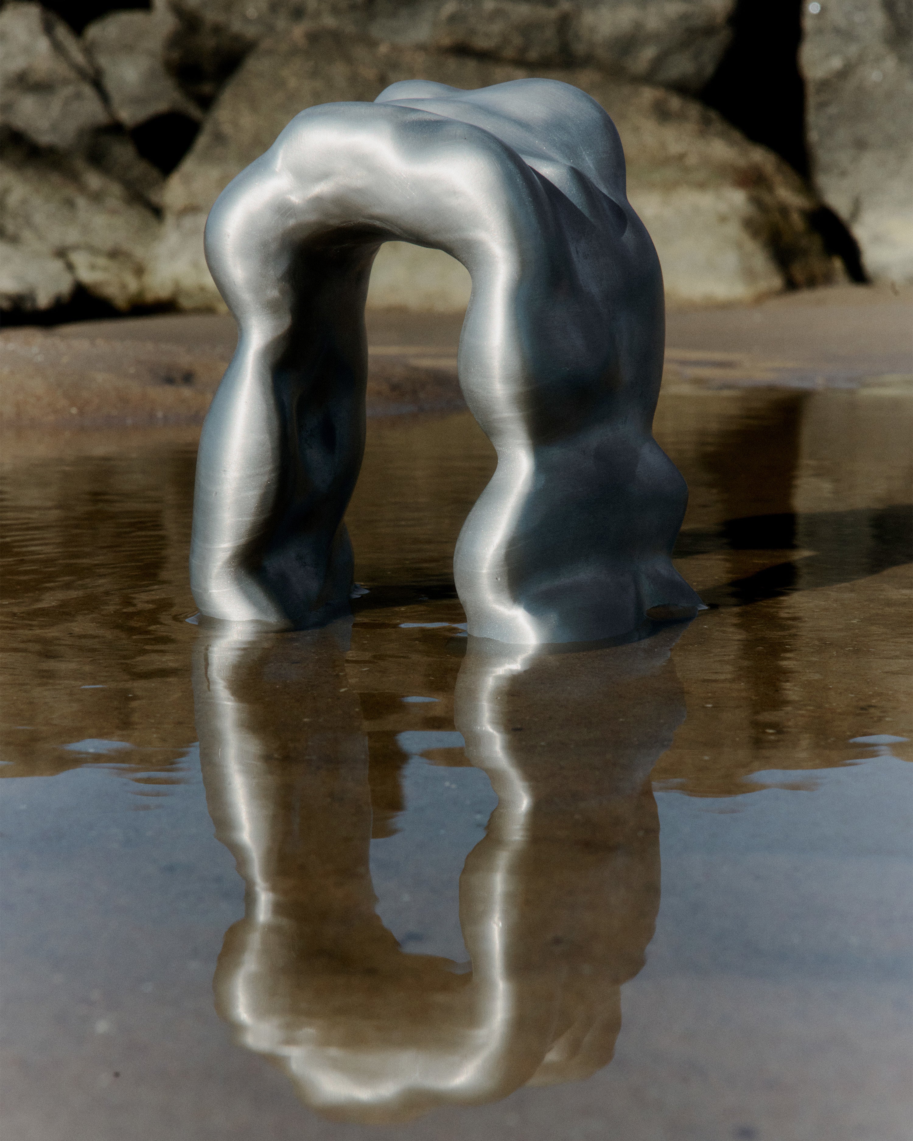 MORF SCULPTURE Dekoration aus gebürstetem Aluminium