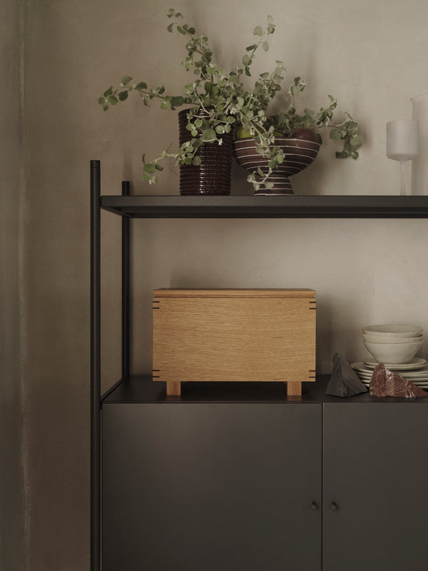Brown corduroy vase