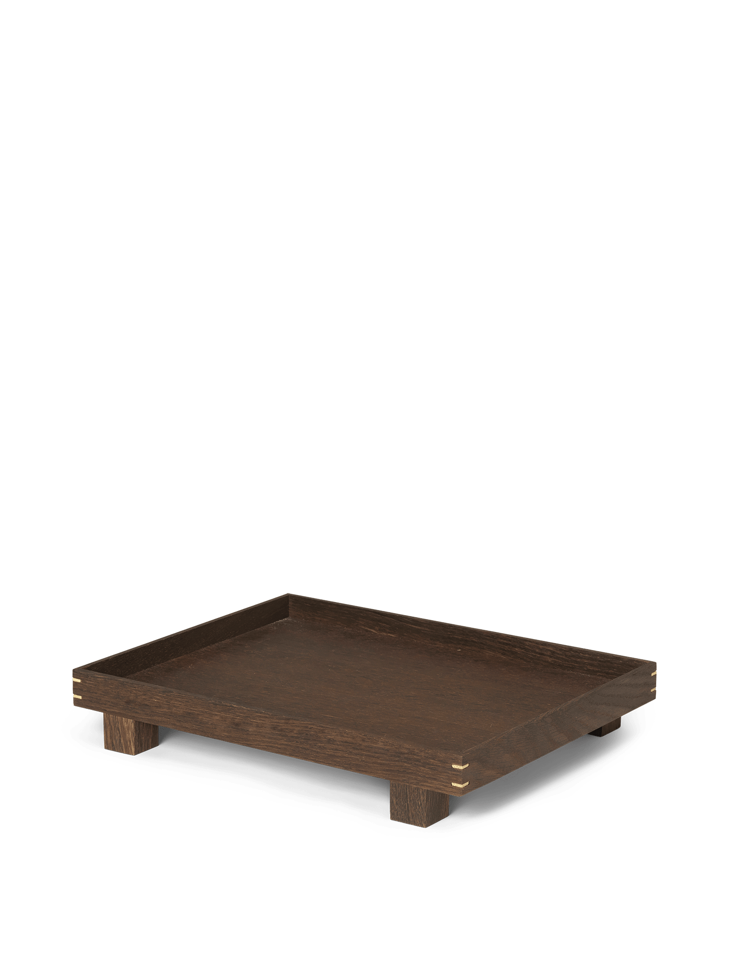 Tablett Bon Holz geräucherte Eiche