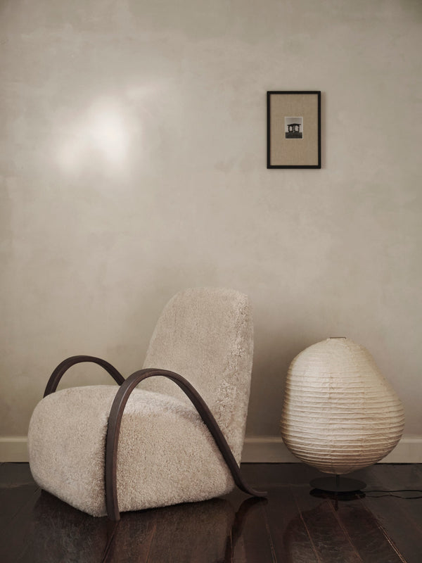 Muurbis niedriger Stofflampe Papier Washi