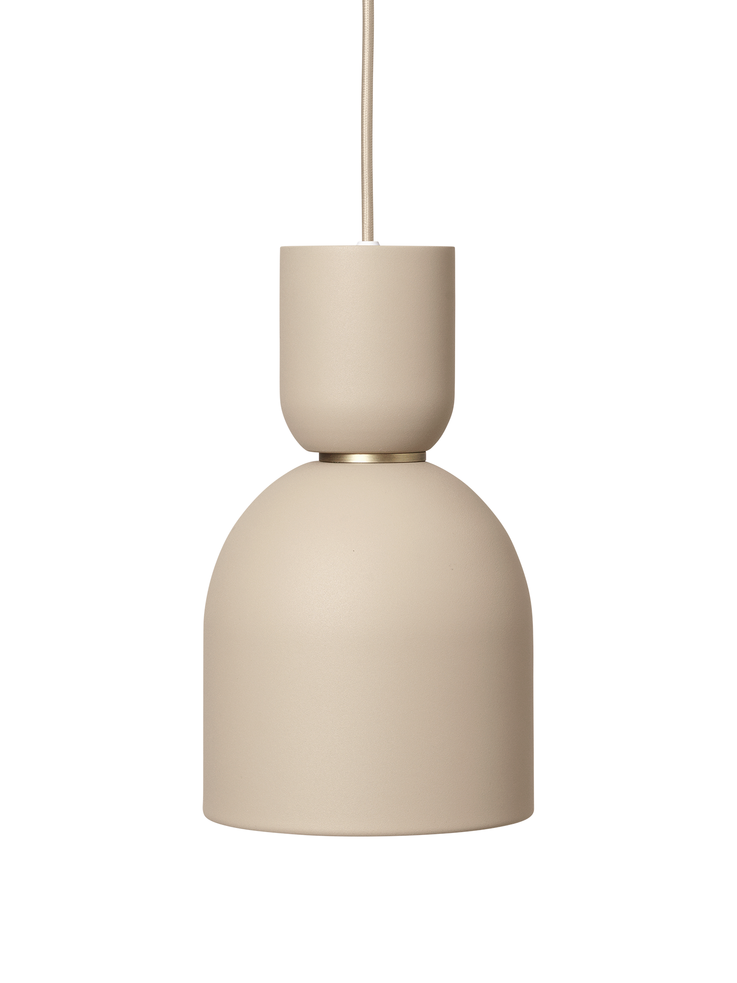 Bell beige hanging lamp