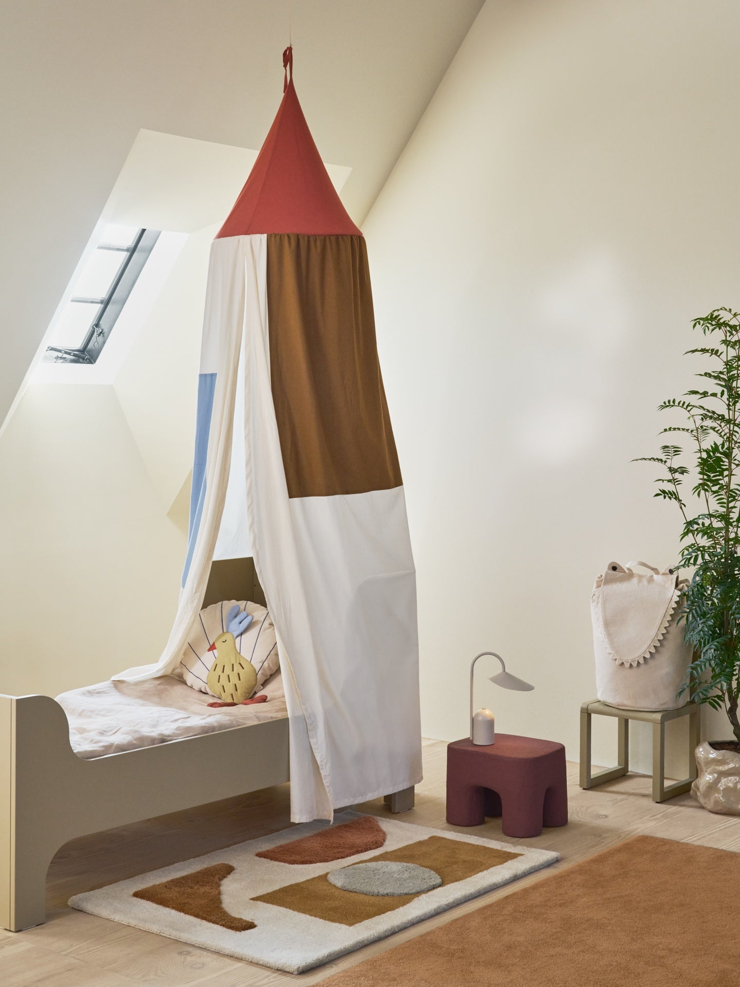 BLOCO Teppich Ziegel mit Beige 