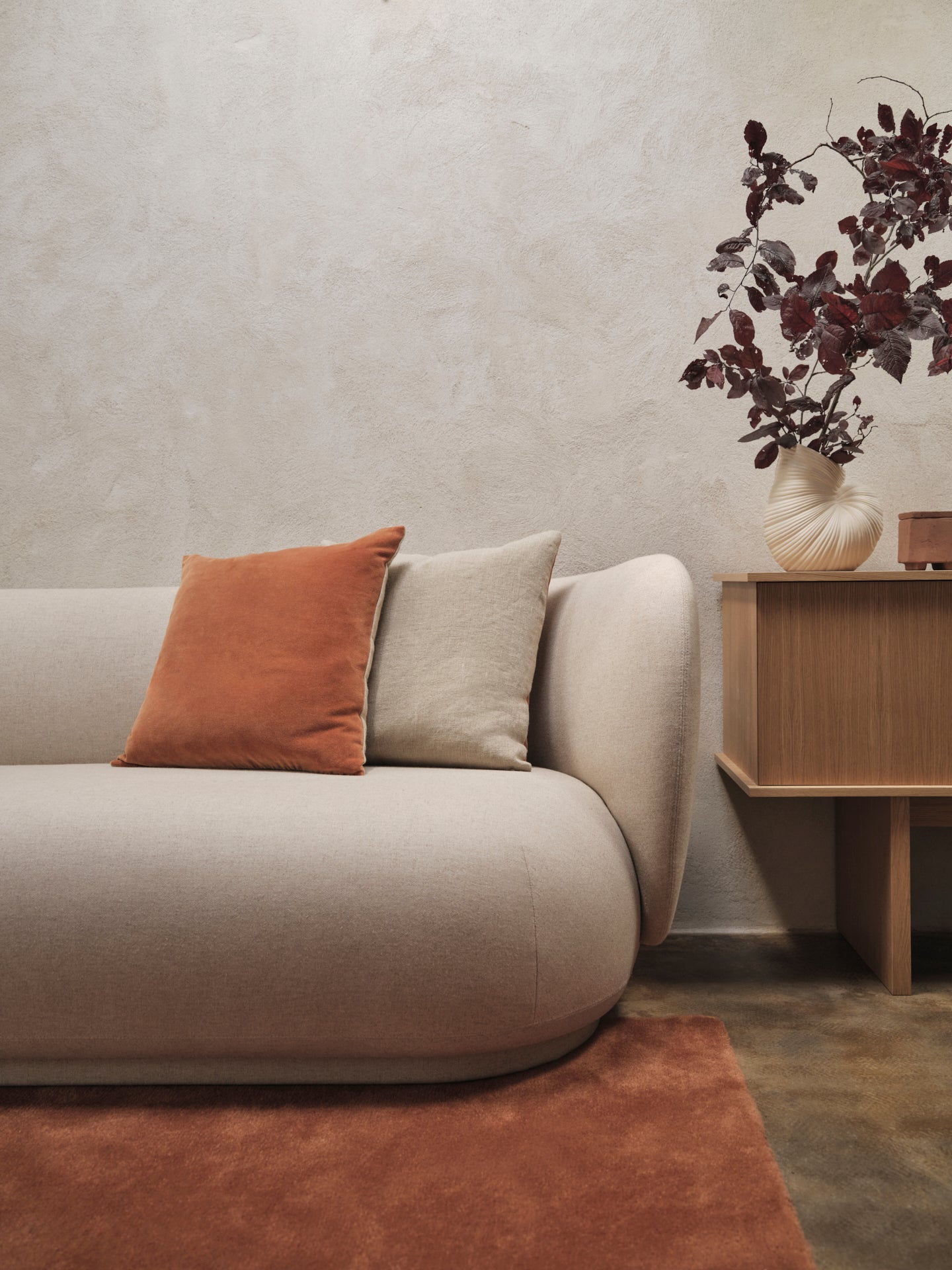 Rico Polstered 3-Person-Sofa