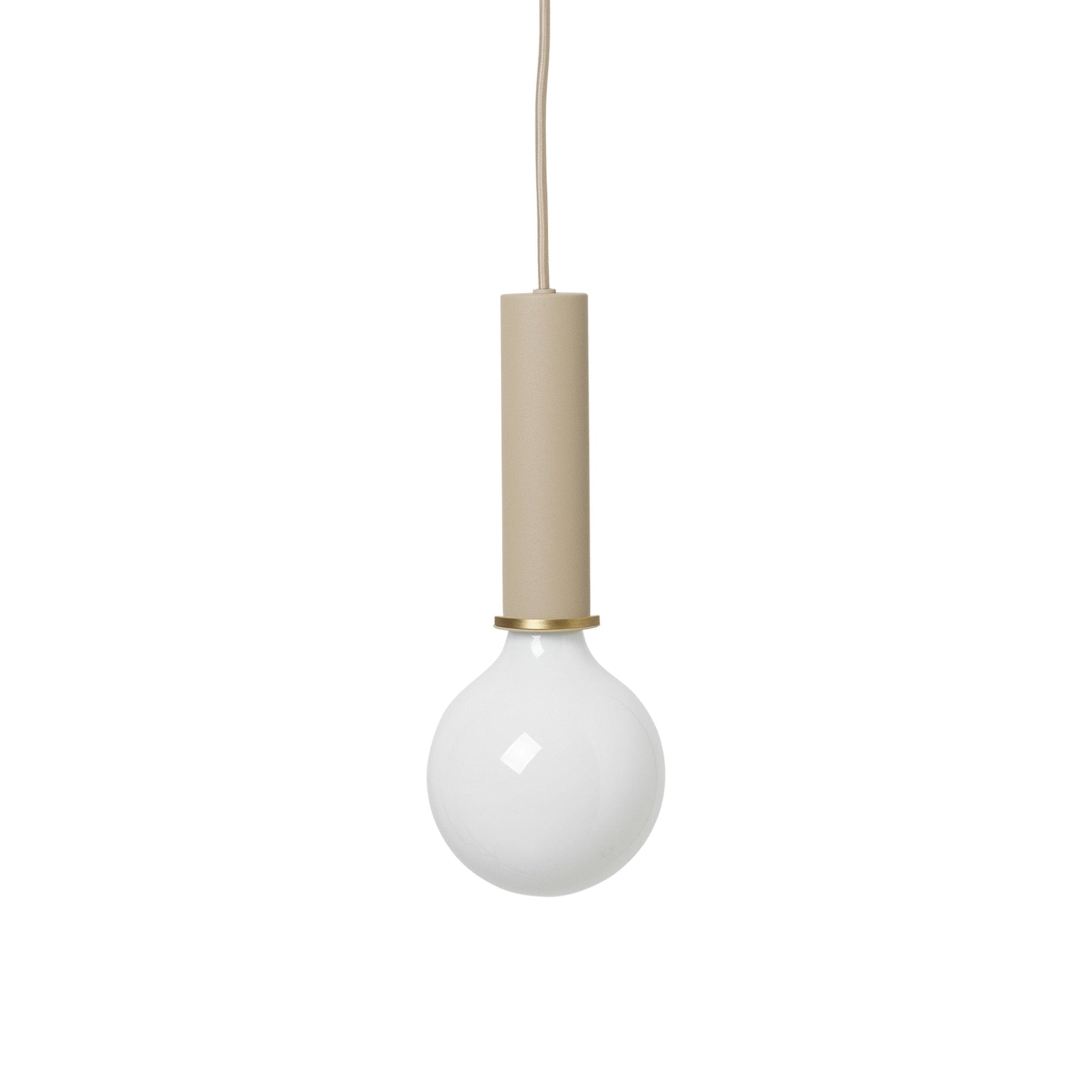 Sammle beige hängende Lampe