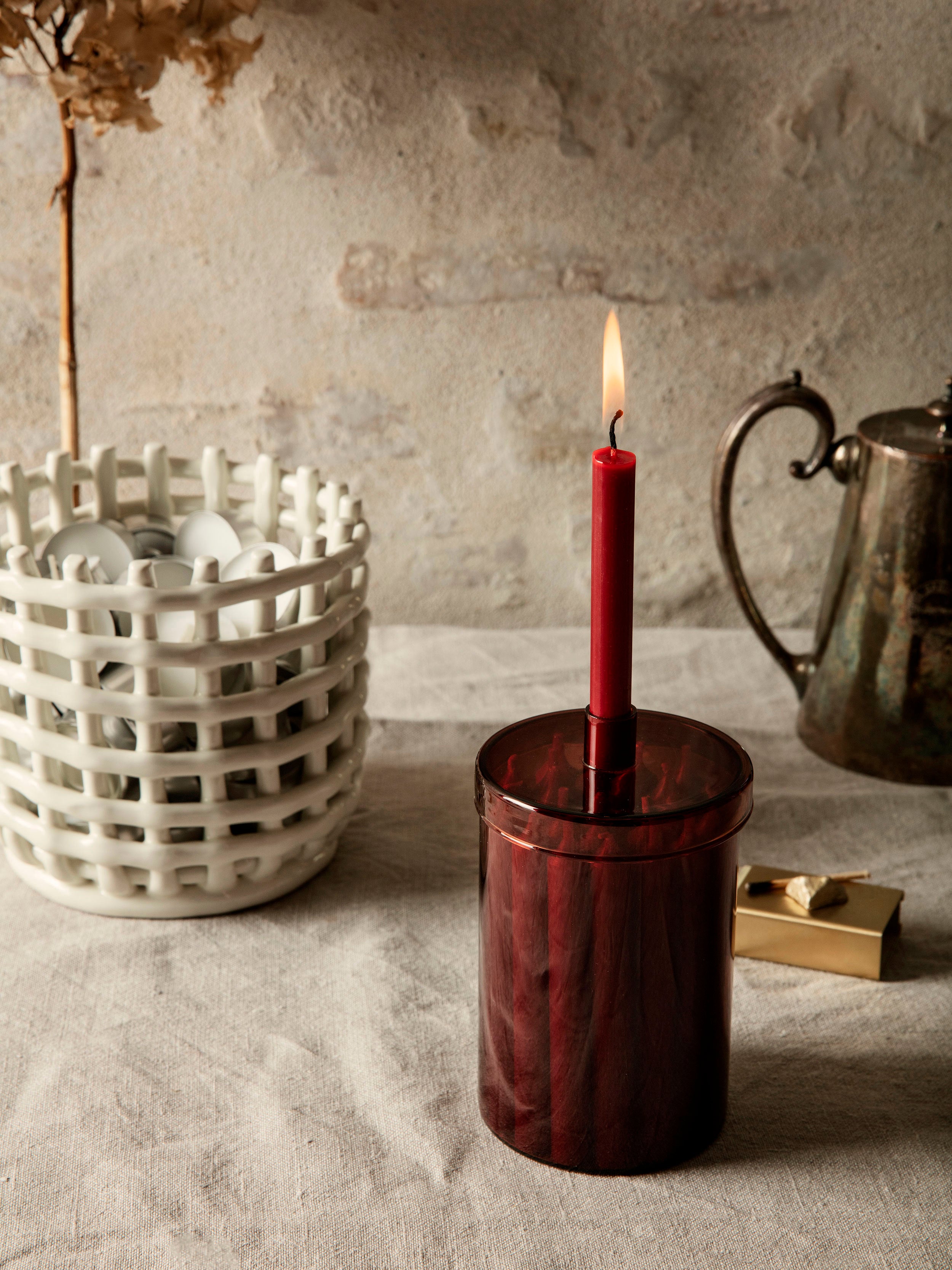 Kerzenhalter COUNTDOWN TO CHRISTMAS bordrot [Klaudia] [Amelia spr]