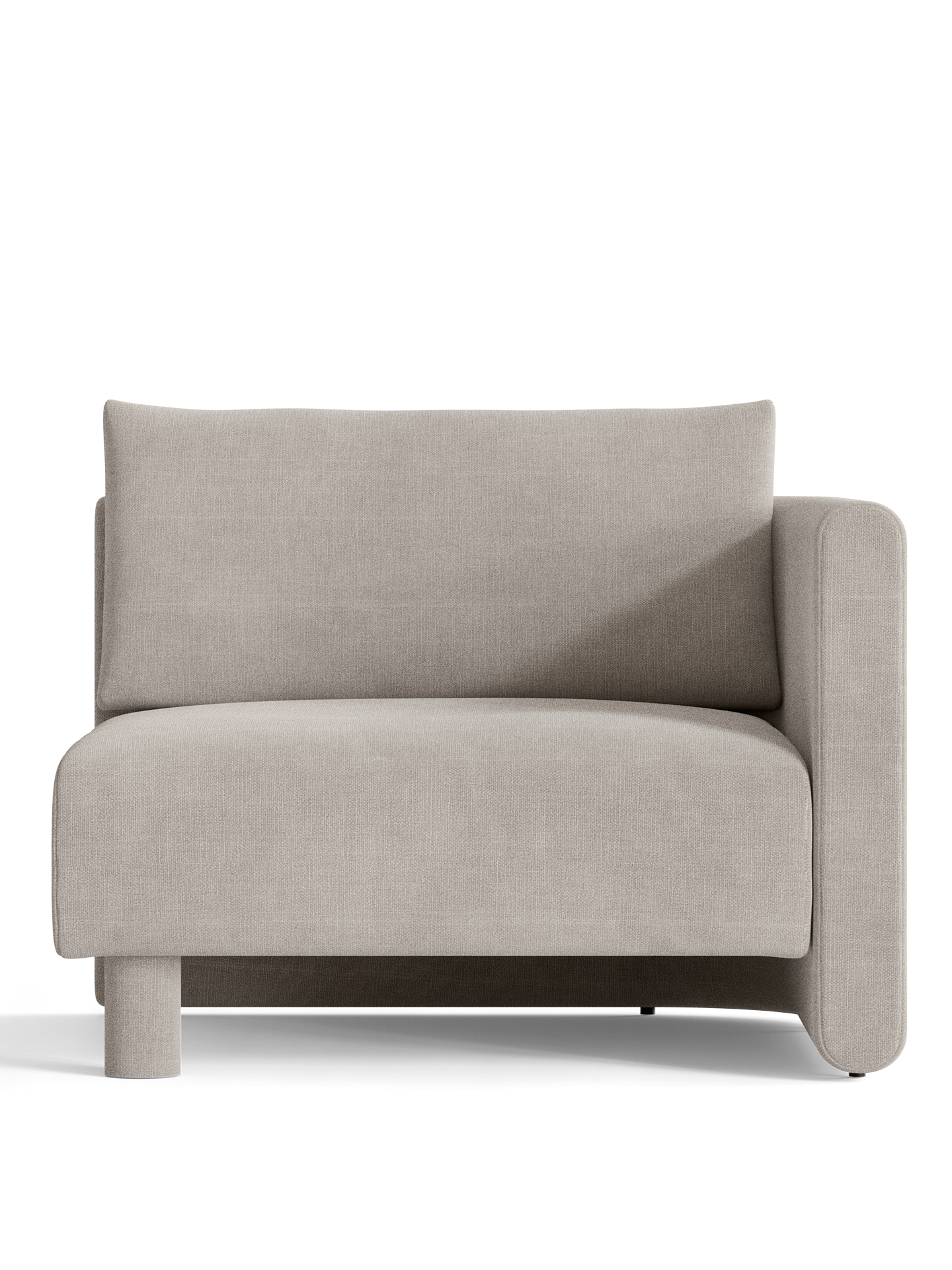 Dase -modulares Sofa - rechts mit dem Handwerk gepolstertem Element