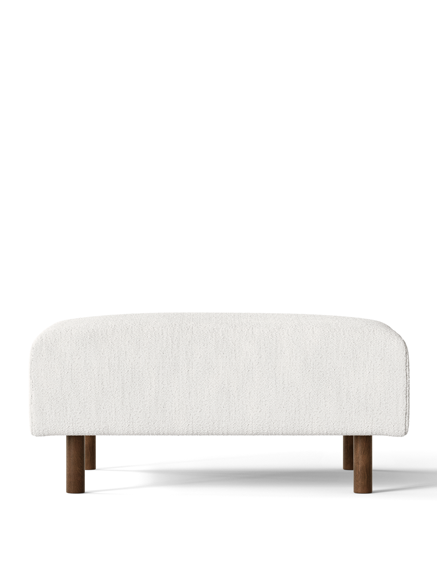 Dase modulares Sofa - Pouf Bouclé gebrochenes Weiß