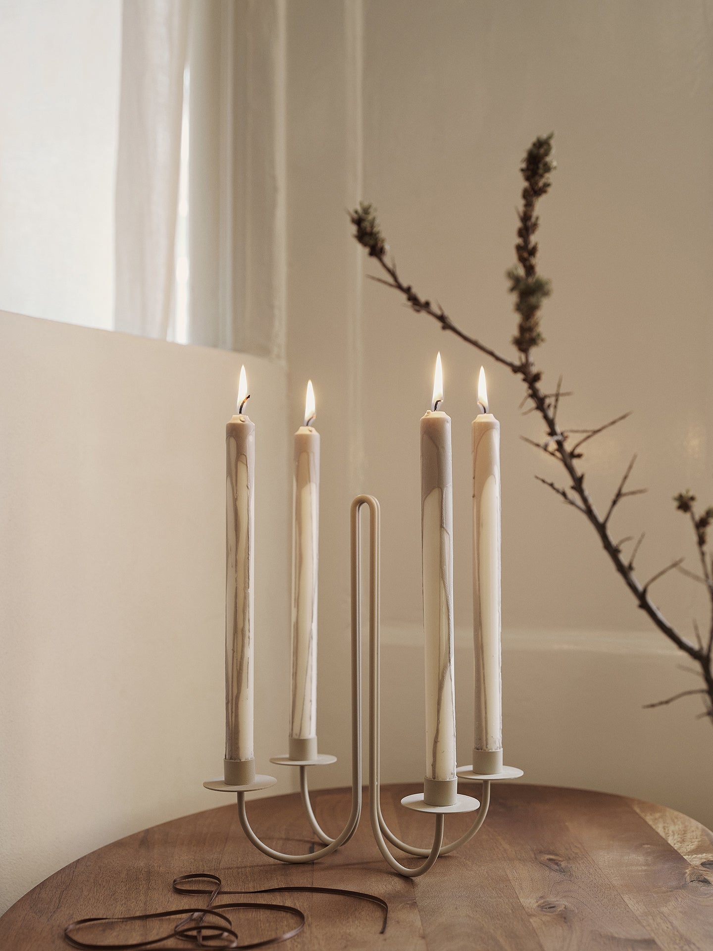 Kerzenhalter SWAY beige