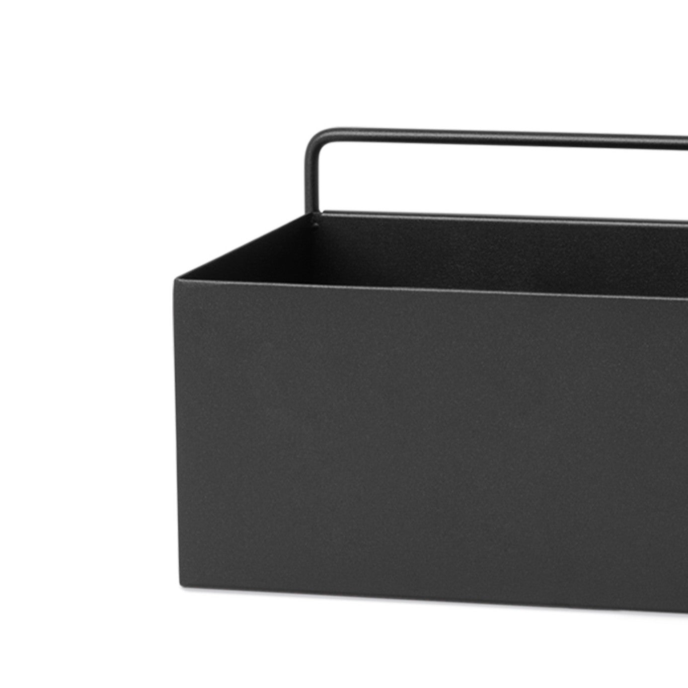 Hängender Pflanzkübel WALL RECTANGLE BOX schwarz 