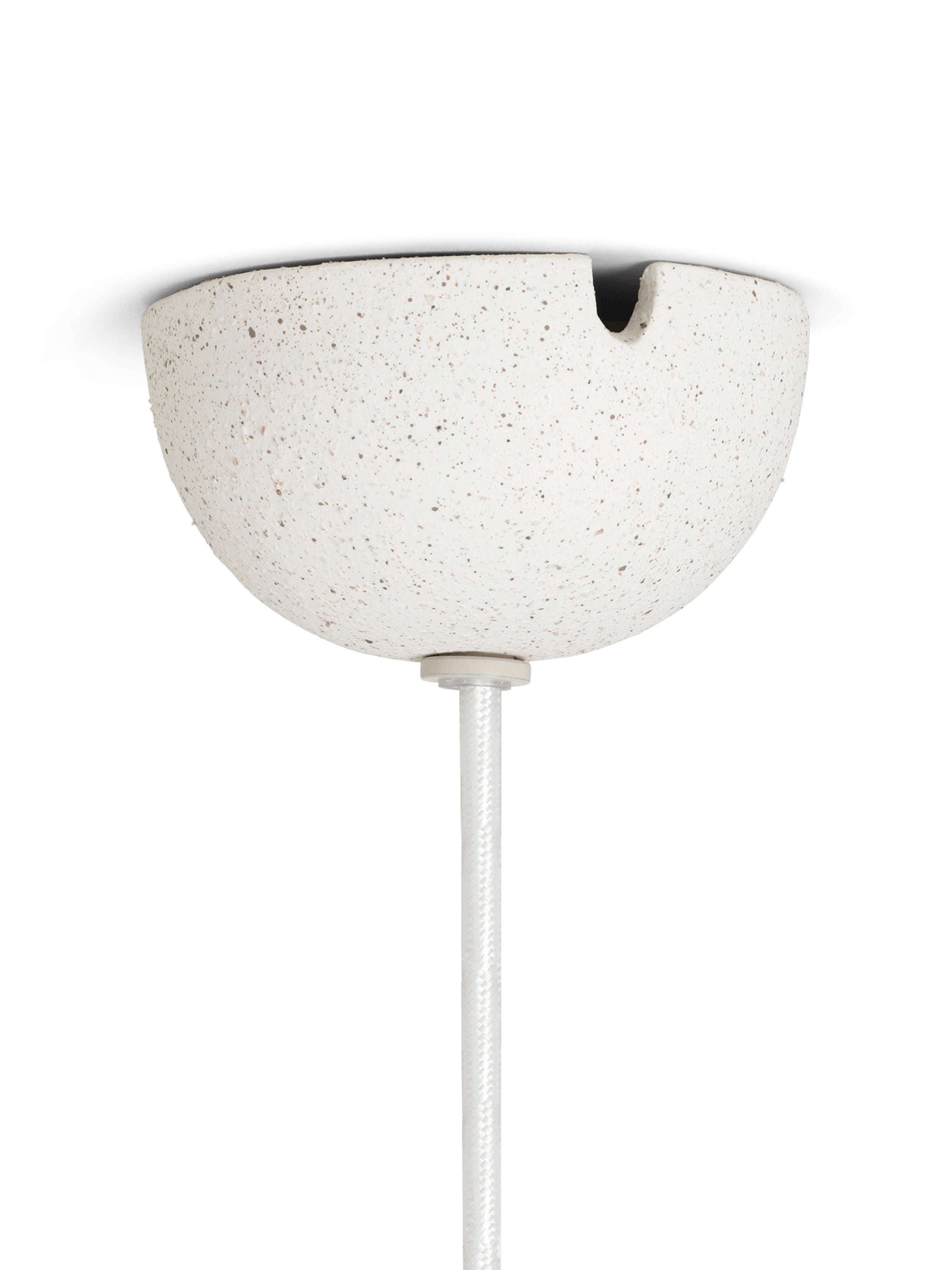 Speckle gebrochene Lampe weiß gebrochen