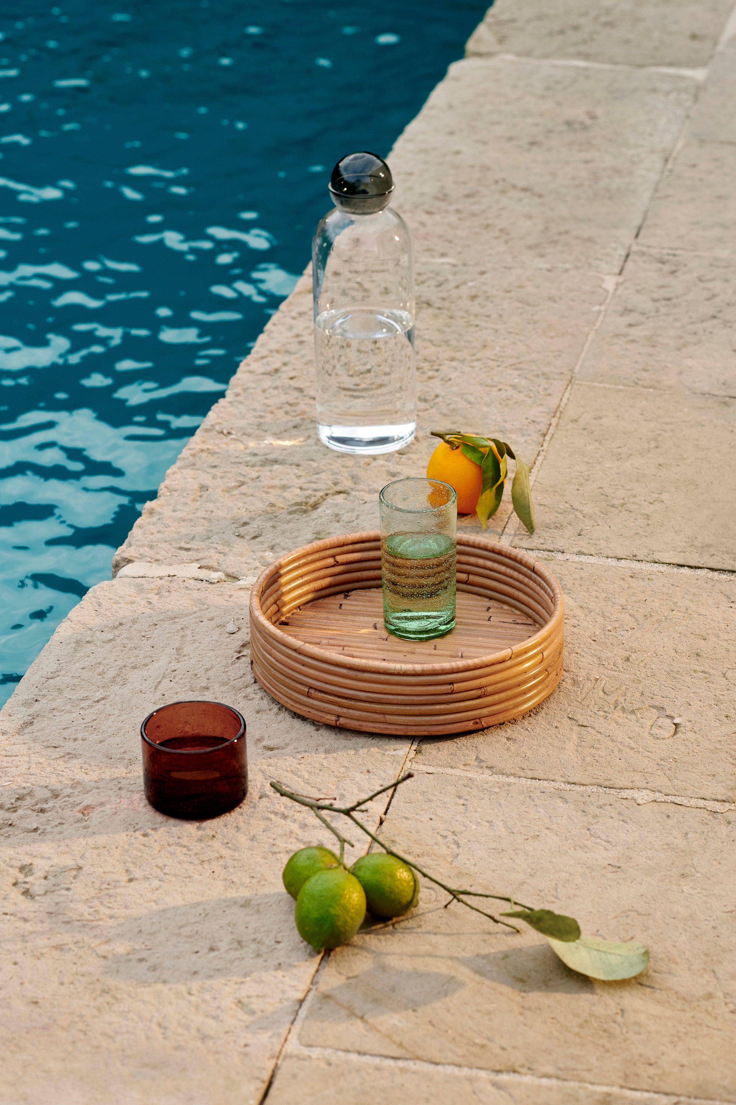 ISOLA rattan tray set