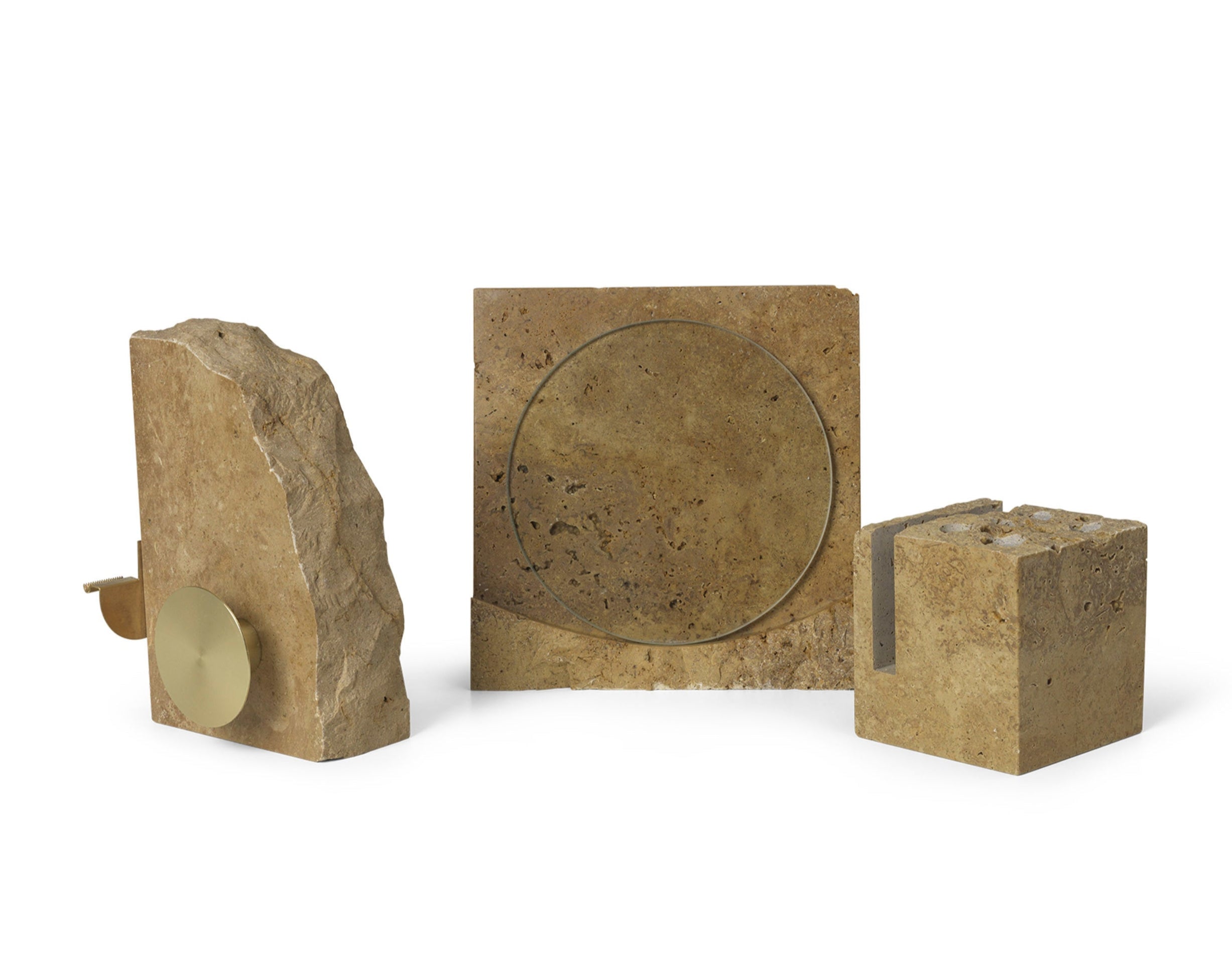 KLINT travertine pen holder