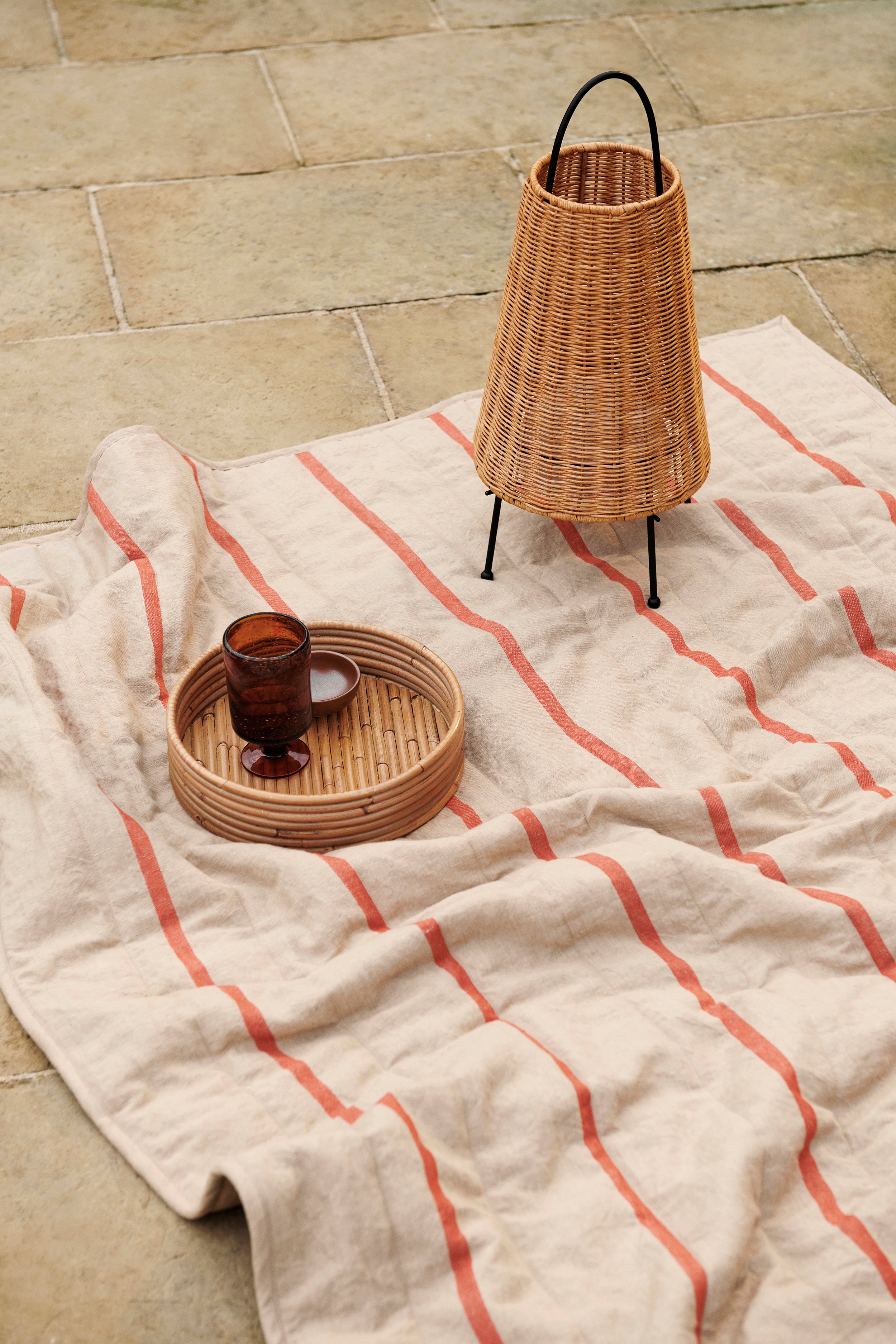 ISOLA rattan tray set